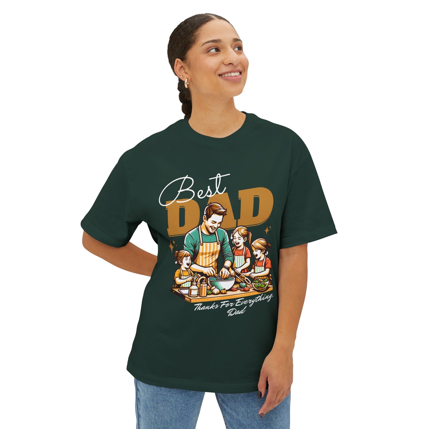 Best Dad Oversized T-Shirt – Relaxed Fit | Father’s Day Gift