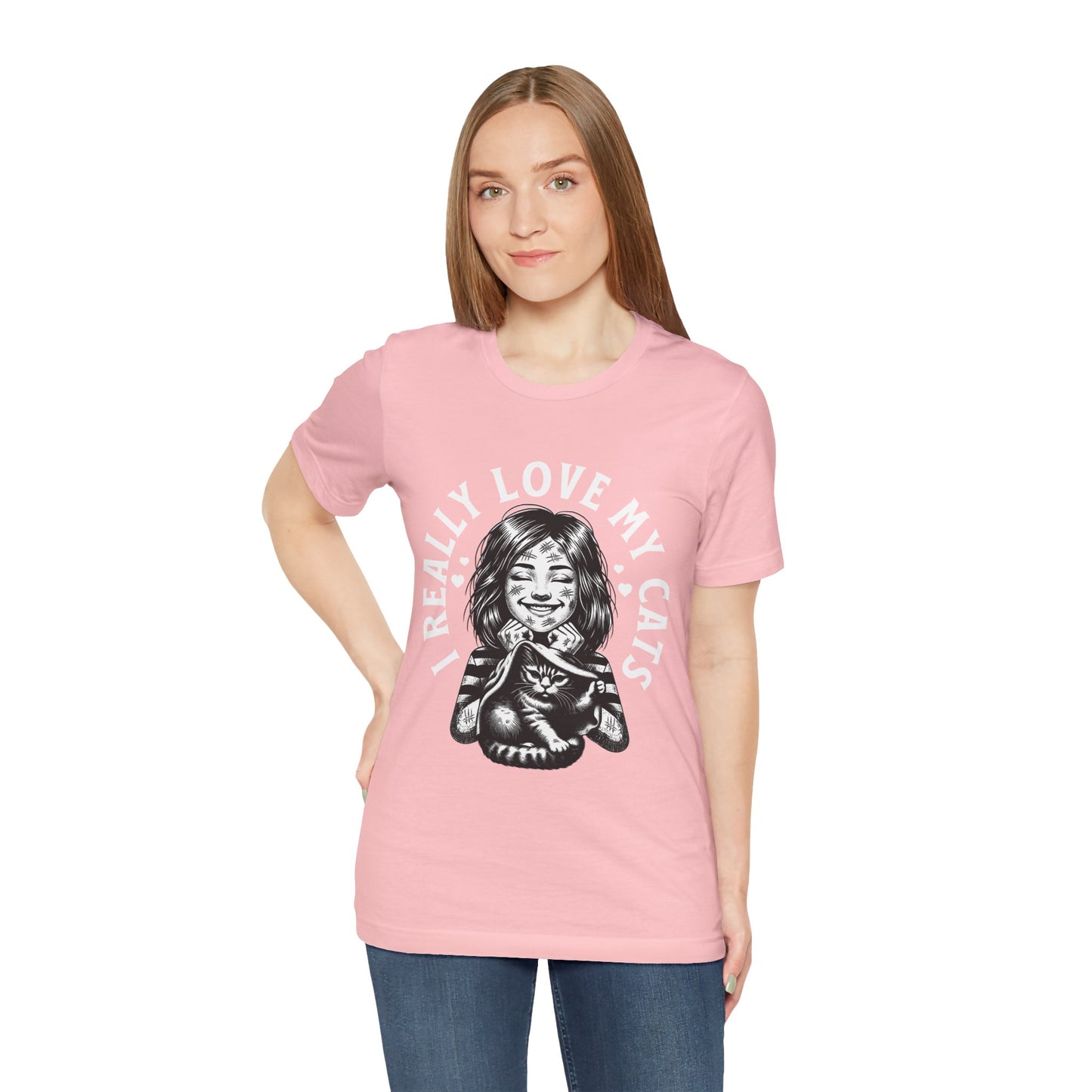 I Really Love My Cats T-Shirt | Cute Cat Lover Unisex Tee - FPD