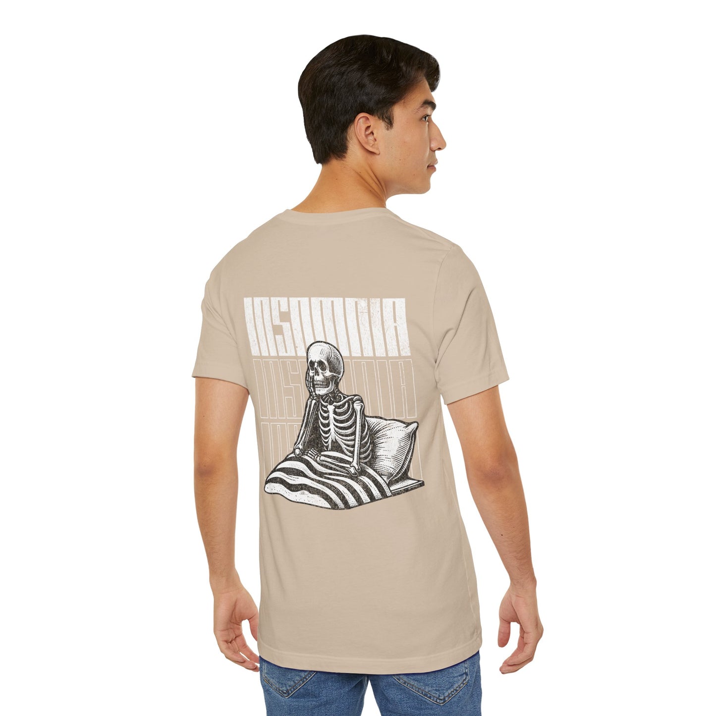 F&BPD - Unisex T-shirt - Insomnia Tee – Late Night Mind Battle Statement Shirt