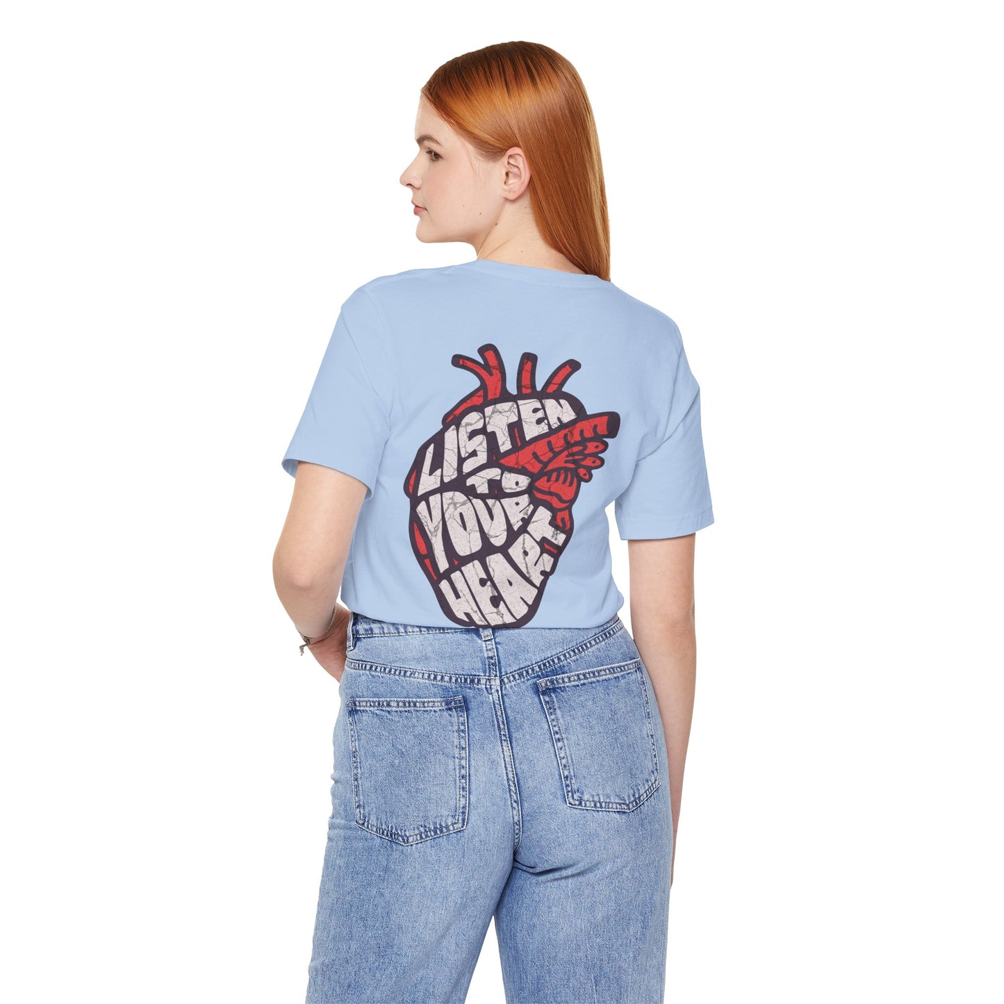 F&BPD - Unisex T-shirt - Listen to Your Heart Tee – Intuition & Emotion Statement Shirt