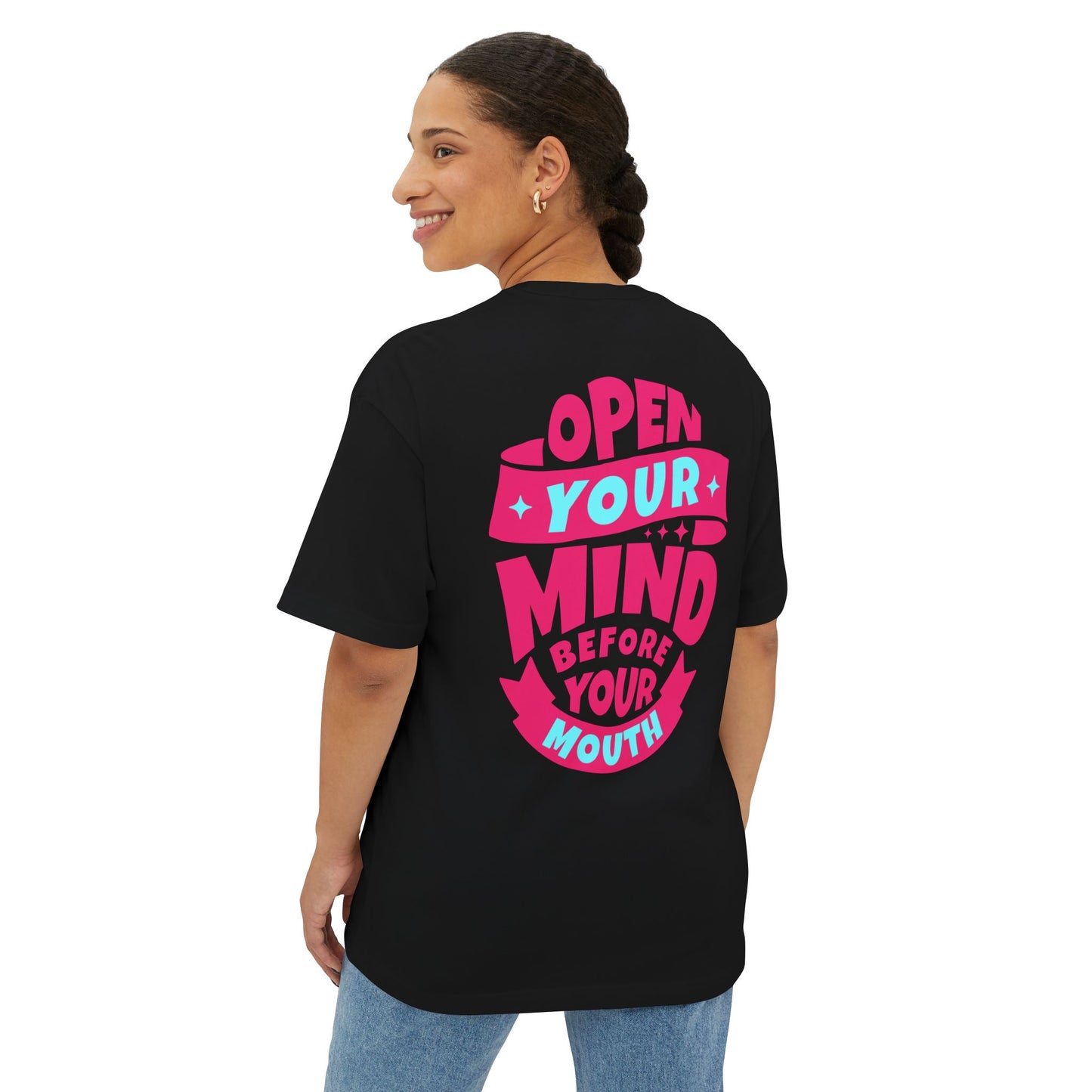 F&BPD - Open Your Mind Oversized Tee – Wisdom Statement Streetwear