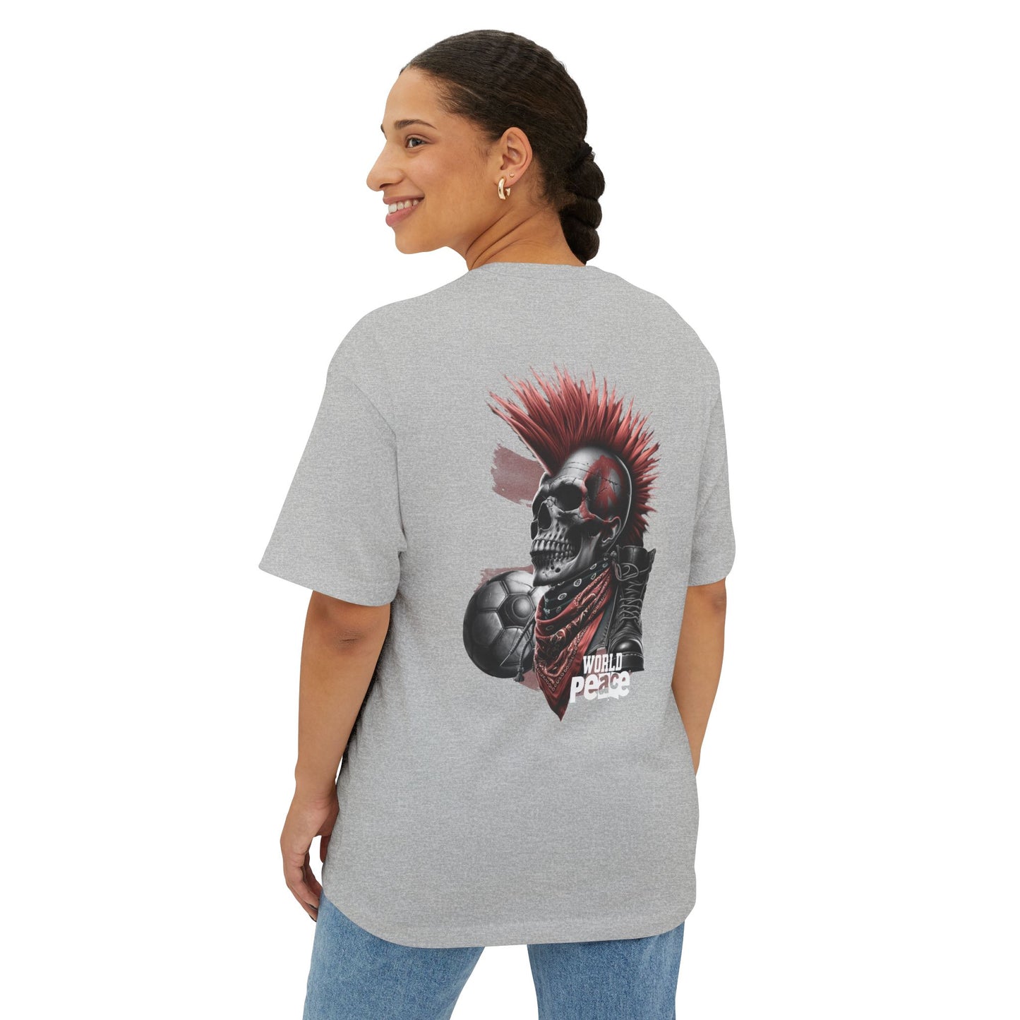 F&BPD - World Peace Oversized Tee – Hope & Unity Statement Shirt