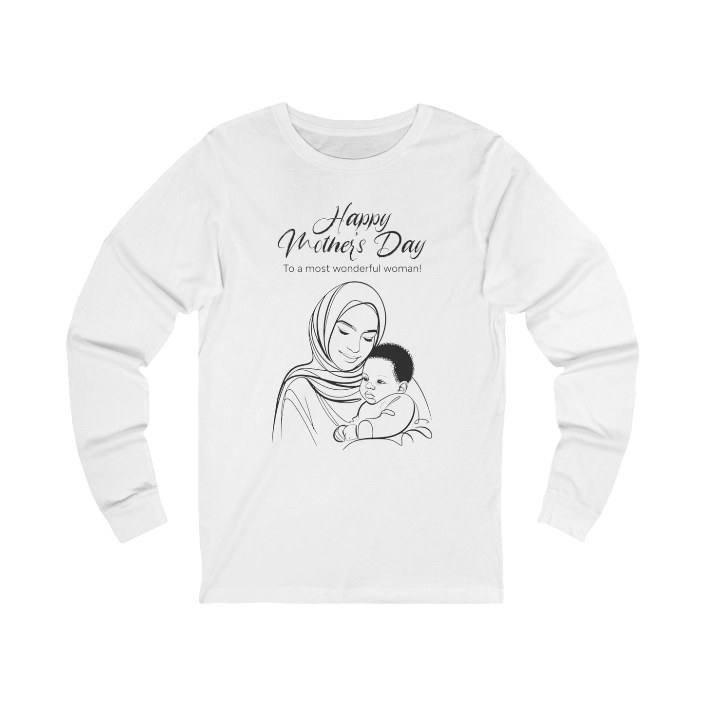 Mother’s Day Long Sleeve T-Shirt – Thoughtful Gift for Moms, Comfortable Unisex Tee