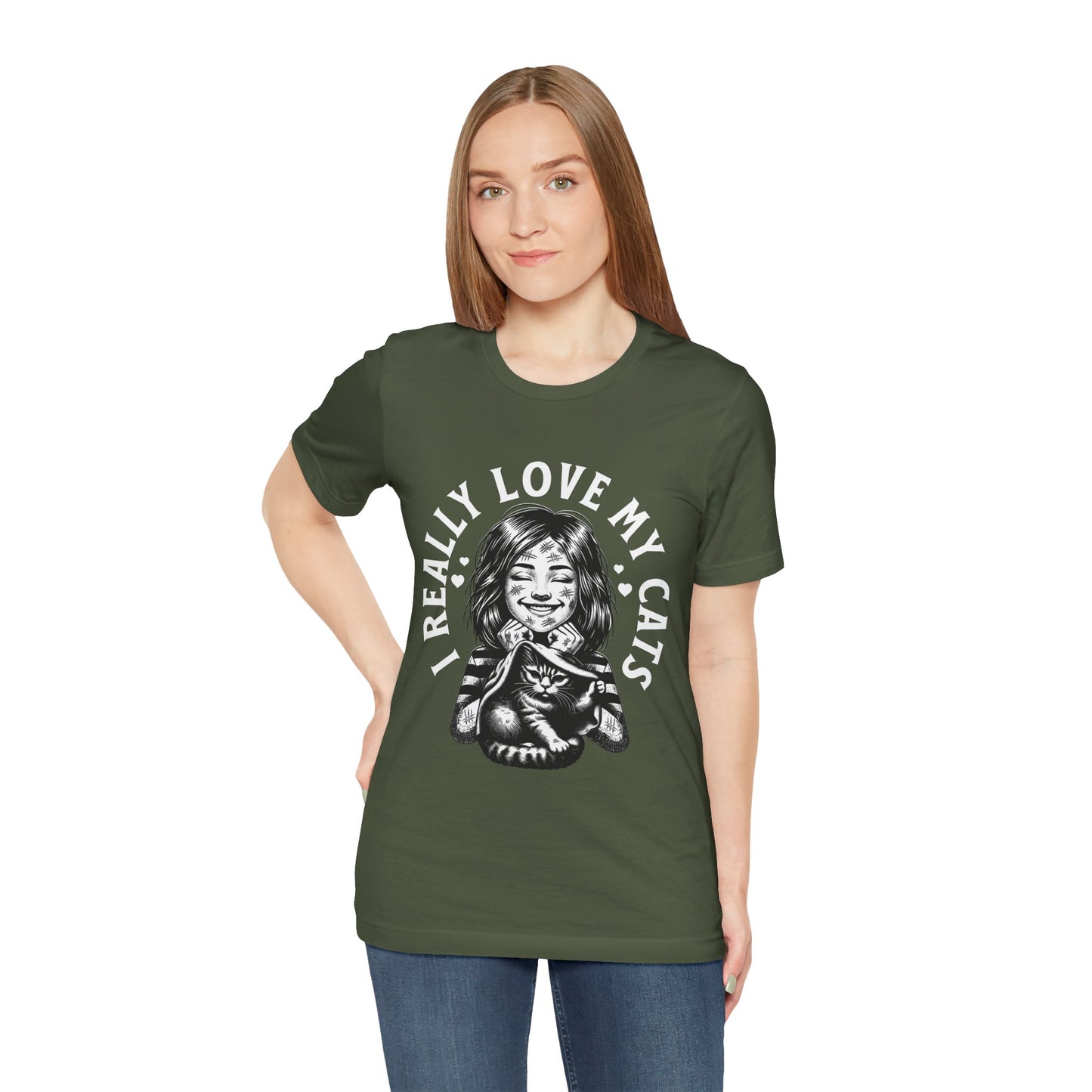 I Really Love My Cats T-Shirt | Cute Cat Lover Unisex Tee - FPD