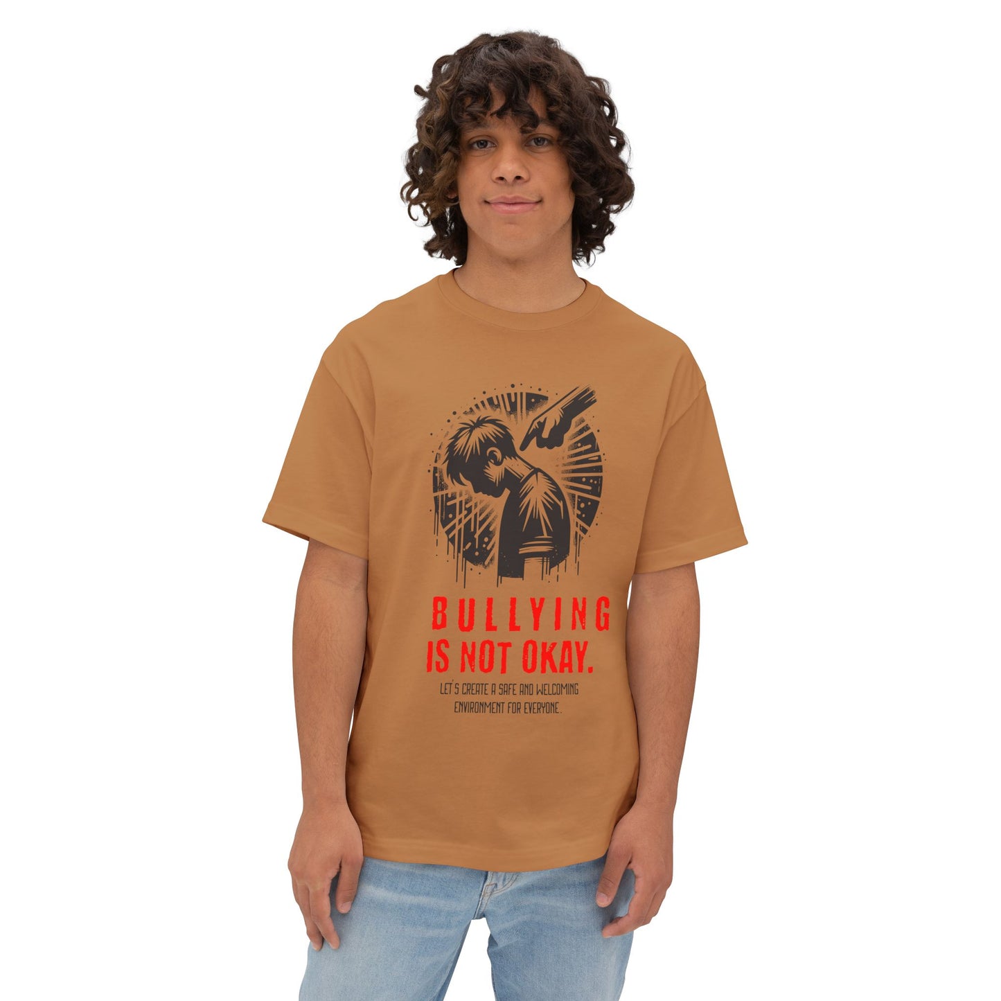 FPD - Bullying Is Not Okay Oversized Tee — Anti-Bullying Statement Shirt