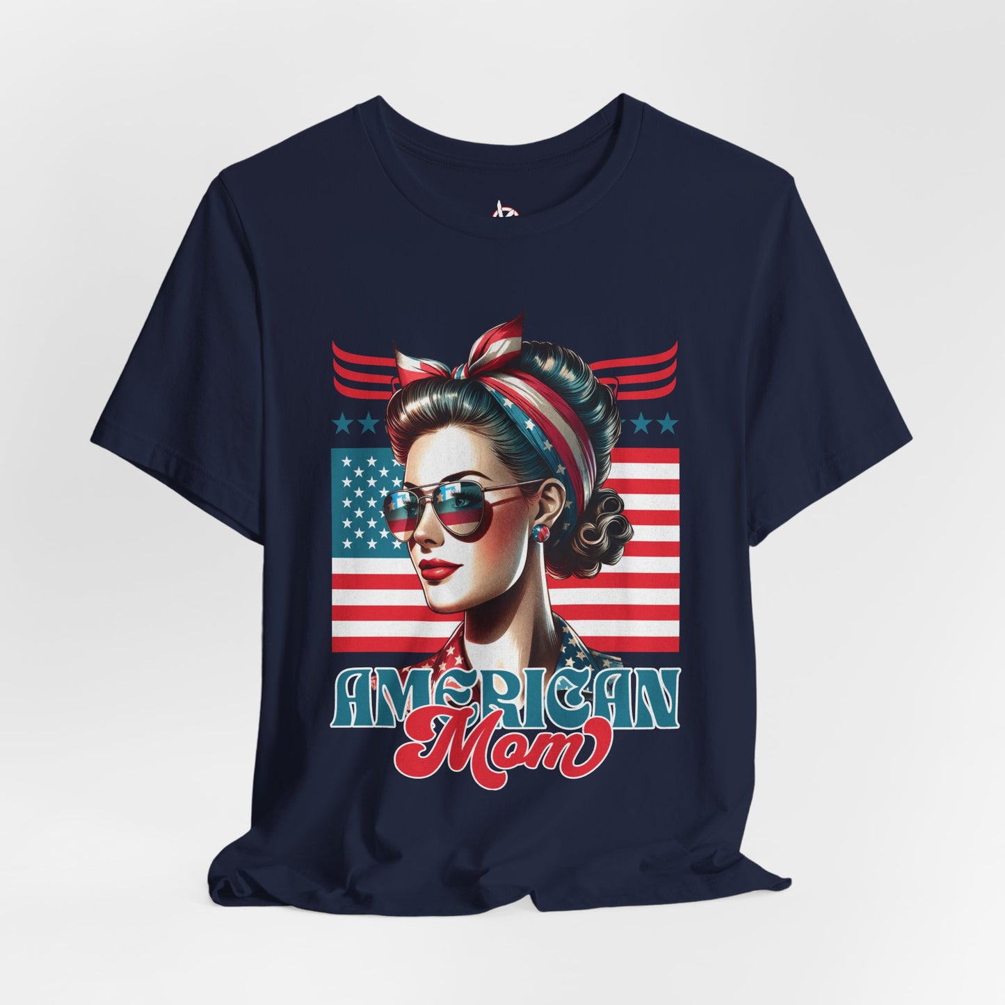 American Mom T-Shirt – Patriotic Tee for Moms