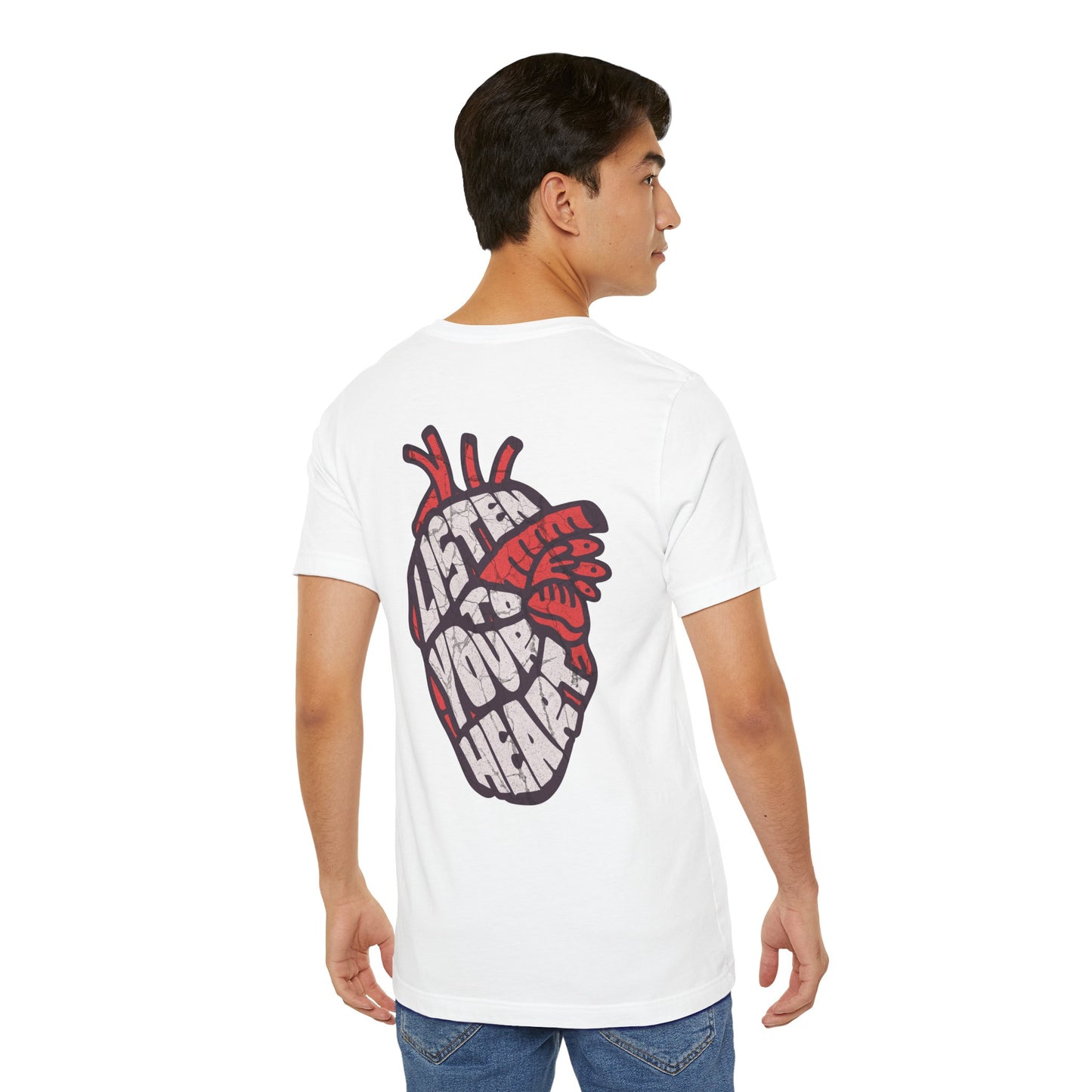F&BPD - Unisex T-shirt - Listen to Your Heart Tee – Intuition & Emotion Statement Shirt