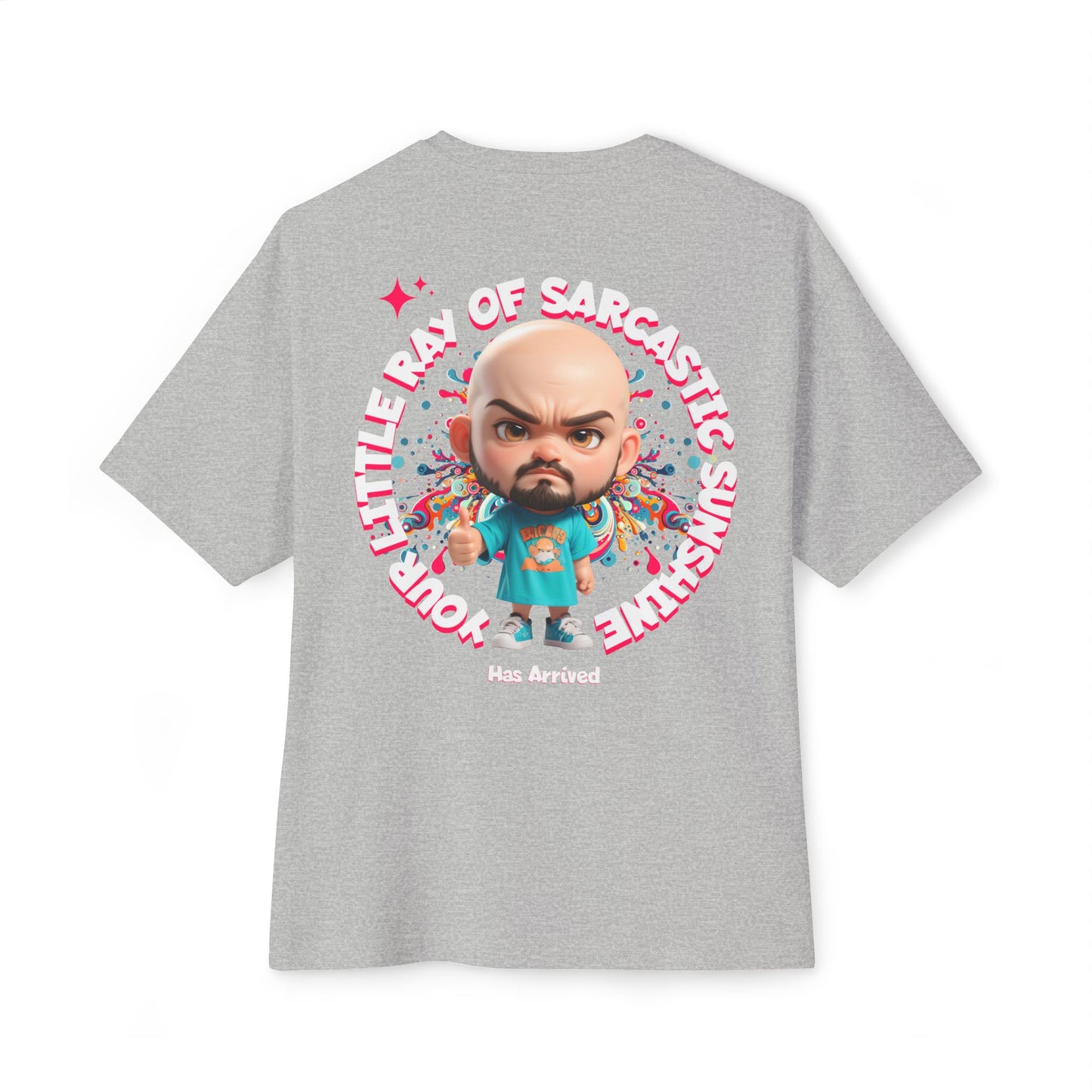 Your Little Ray of Sarcastic Sunshine Oversized Graphic Tee – BPD Humor Shirt