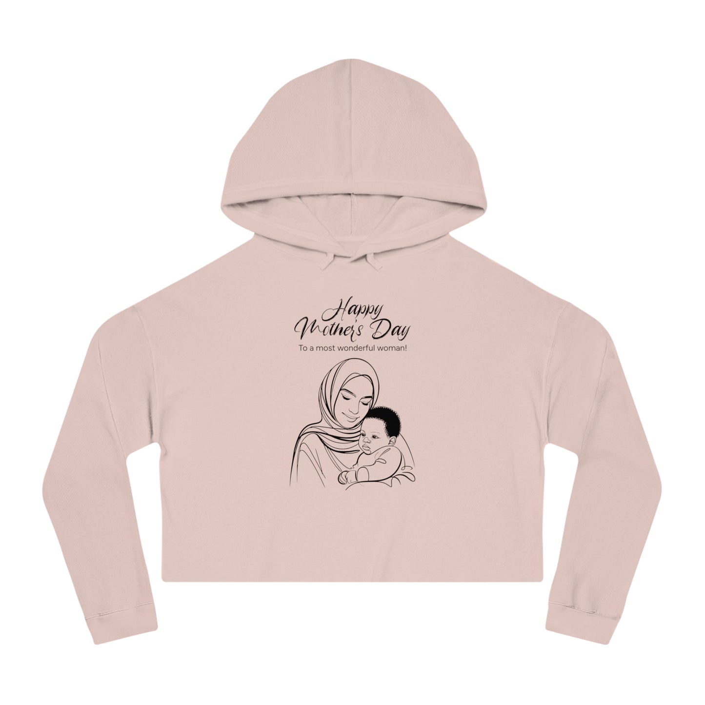 Mother’s Day Cropped Hoodie – Stylish Gift for Moms, Modern Unisex Fit
