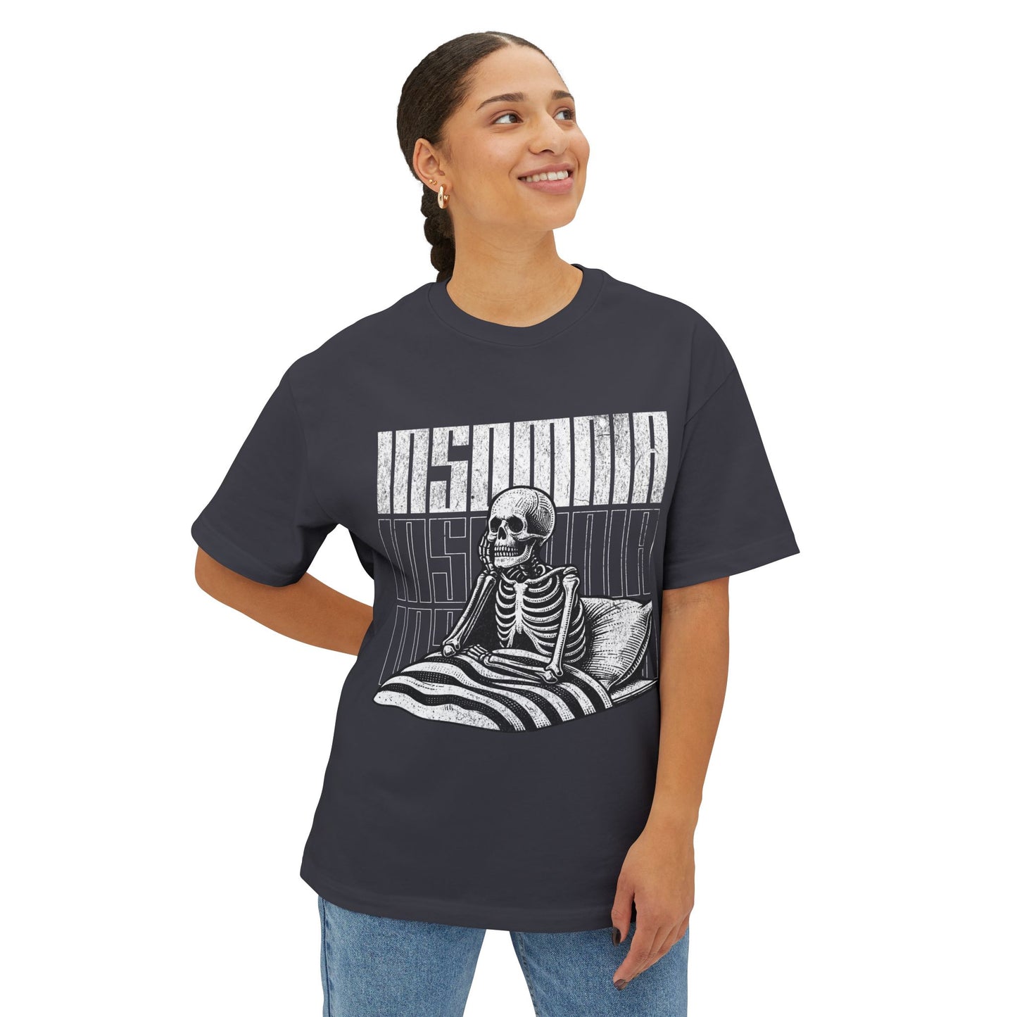 FPD - Insomnia Oversized Tee — Late Night Mind Battle Statement Shirt