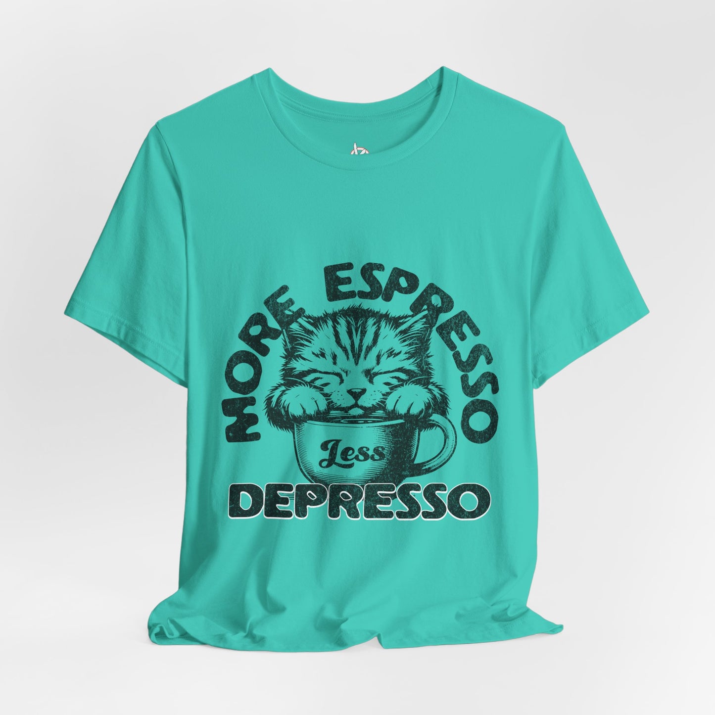 FPD - Unisex T-shirt - More Espresso Less Depresso Tee – Coffee Humor Statement Shirt