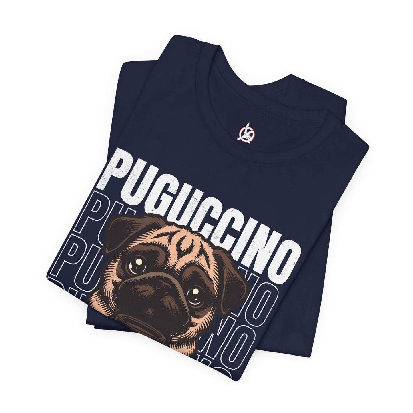 FPD - Unisex T-shirt - Puguccino Tee – Coffee & Pug Lover Statement Shirt