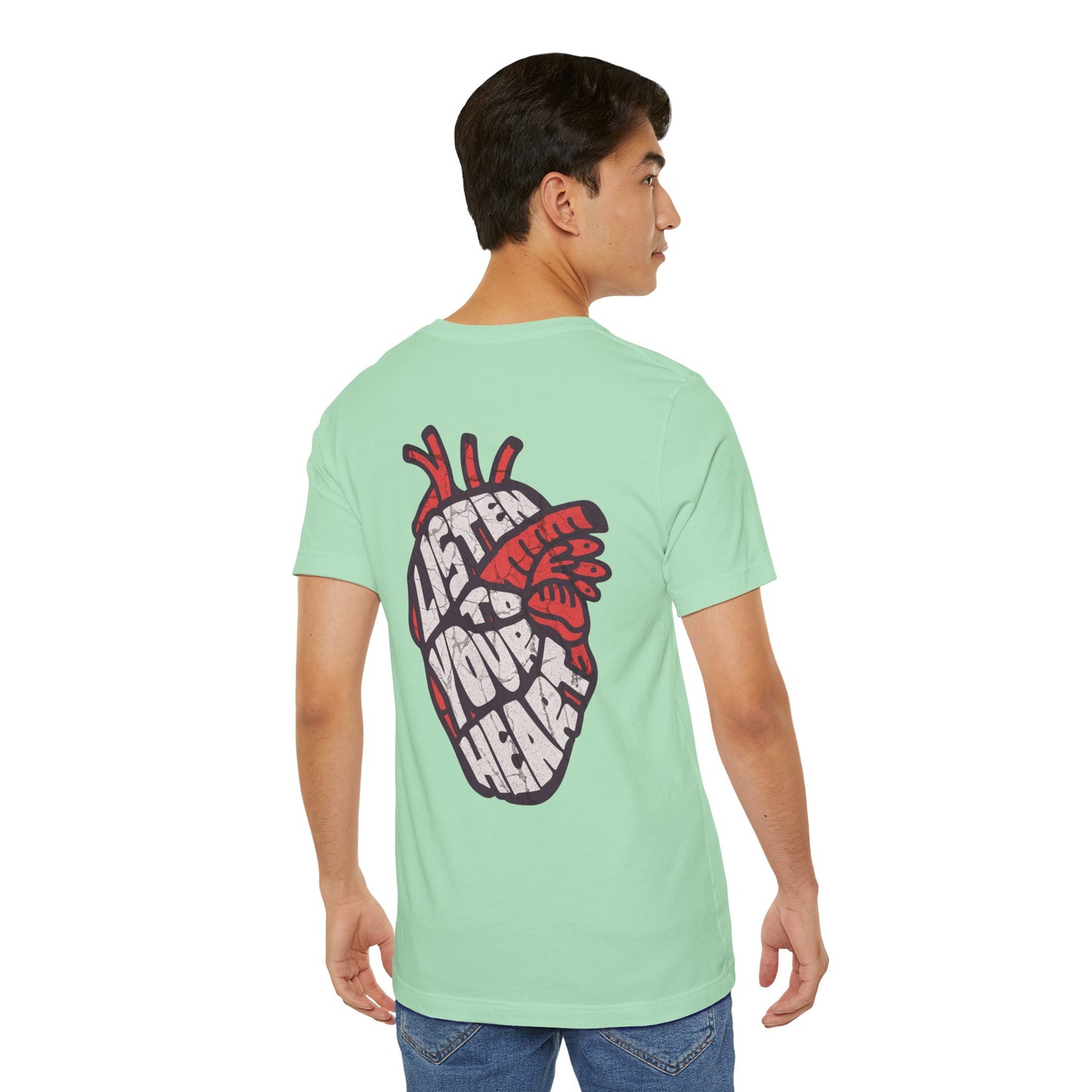 F&BPD - Unisex T-shirt - Listen to Your Heart Tee – Intuition & Emotion Statement Shirt