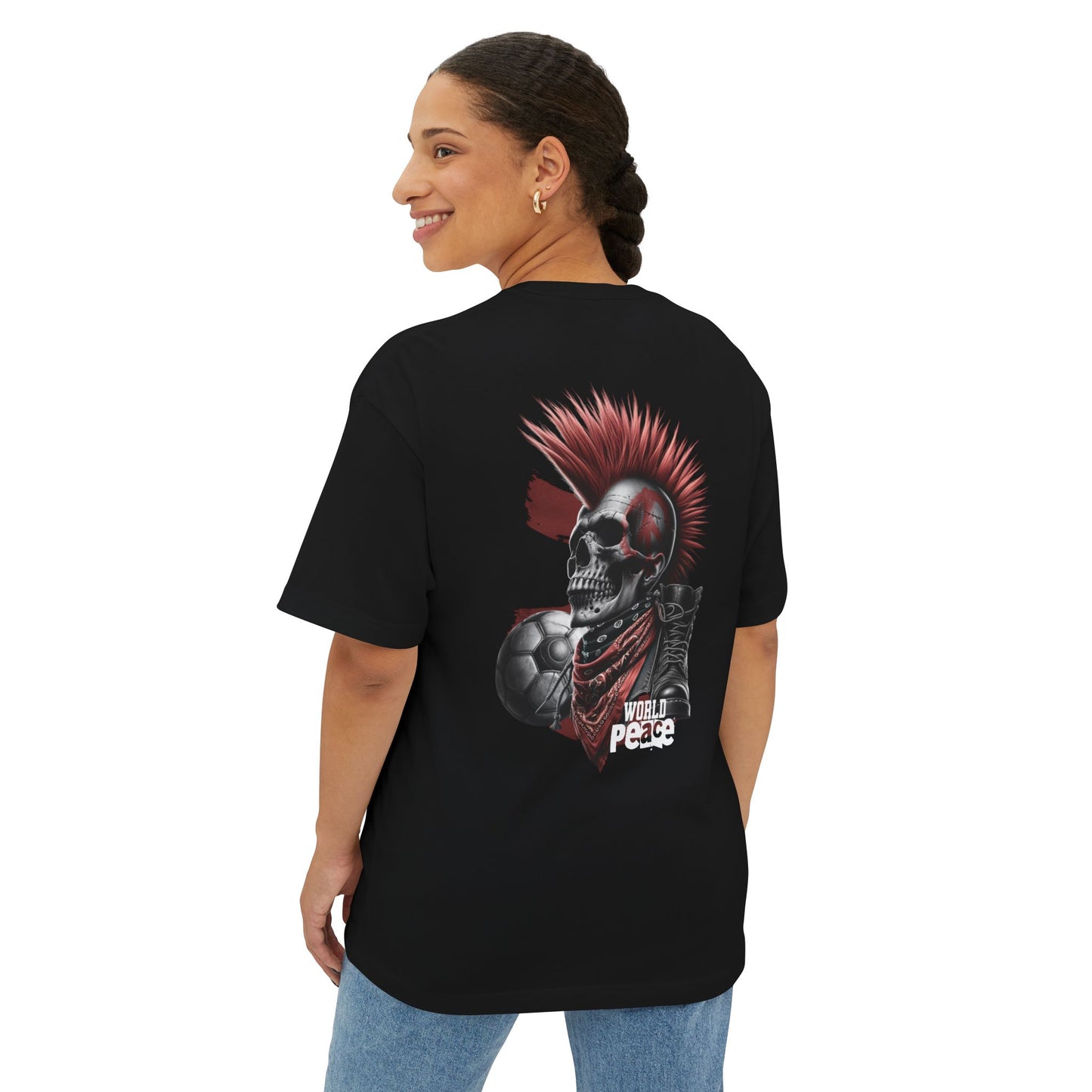 F&BPD - World Peace Oversized Tee – Hope & Unity Statement Shirt