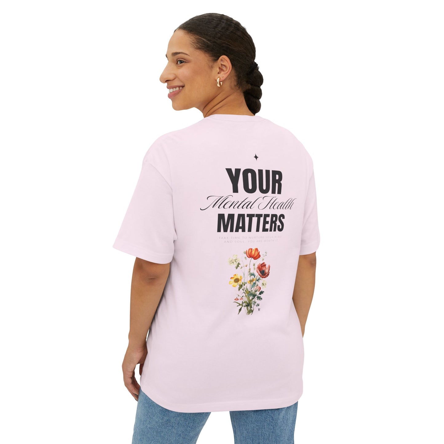F&BPD - Your Mental Health Matters Oversized Tee – Awareness Statement Streetwear