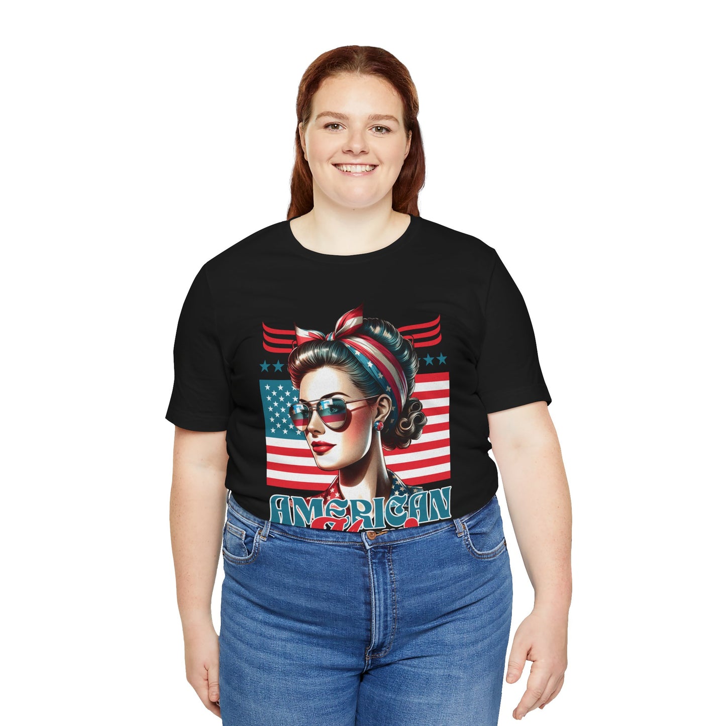 American Mom T-Shirt – Patriotic Tee for Moms