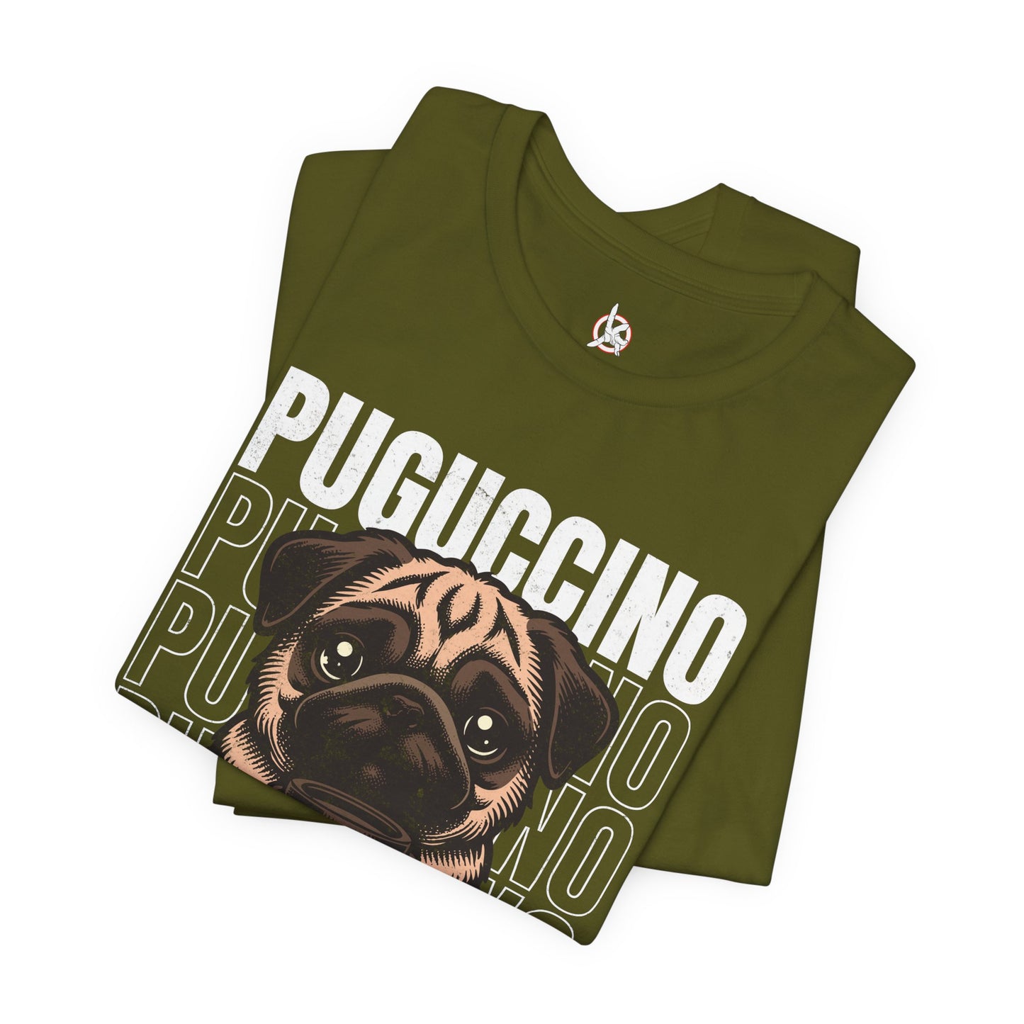FPD - Unisex T-shirt - Puguccino Tee – Coffee & Pug Lover Statement Shirt