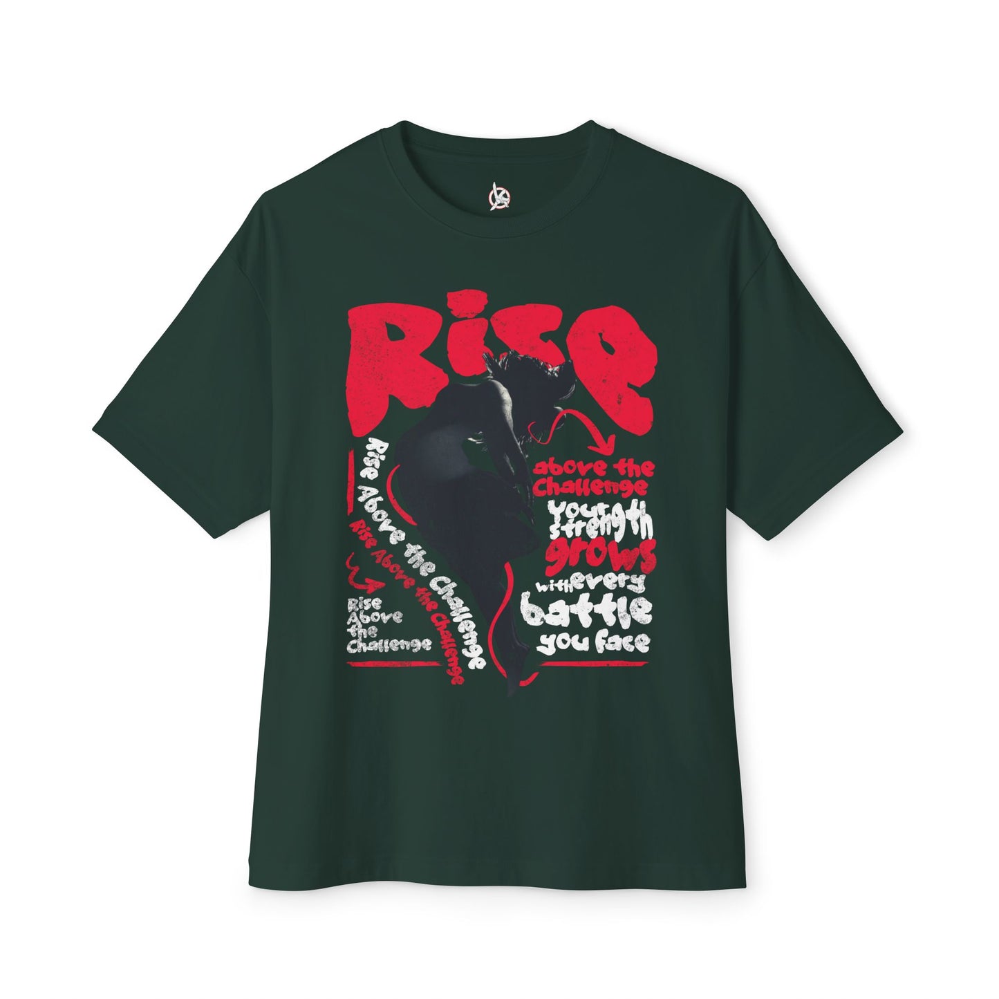 FPD - Rise Oversized Tee – Empowerment & Motivation Statement Shirt
