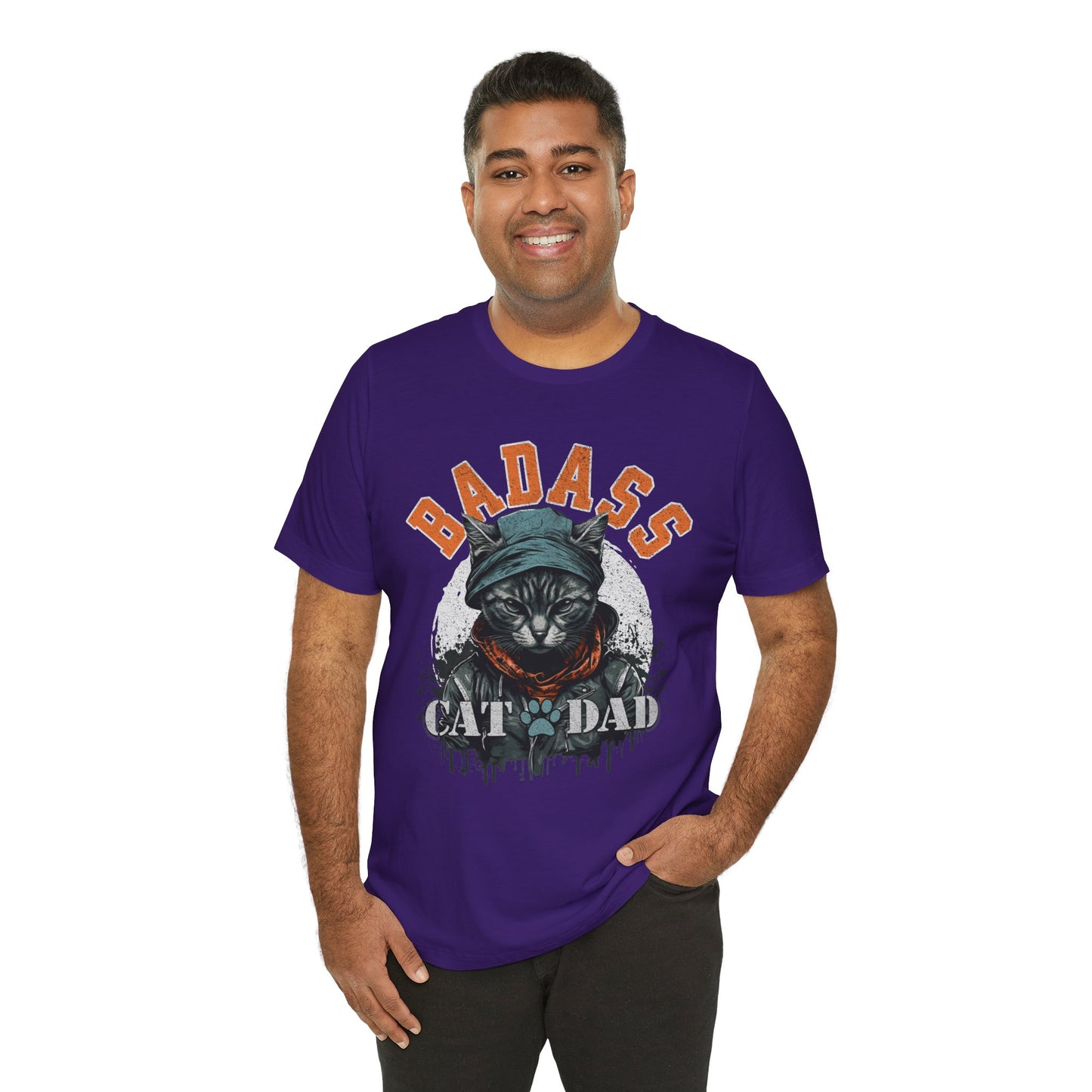 Badass Cat Dad Unisex T-Shirt – Funny Cat Lover Tee for Proud Pet Owners - FPD