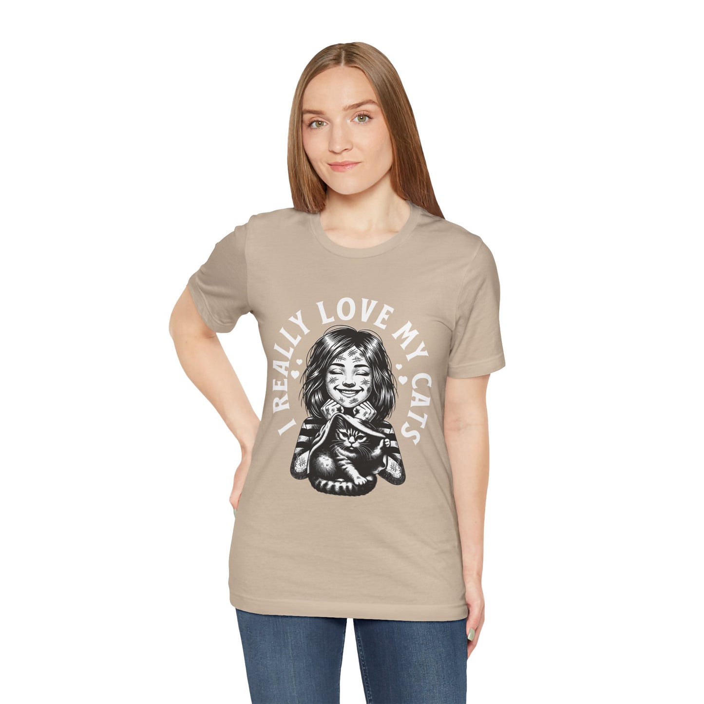 I Really Love My Cats T-Shirt | Cute Cat Lover Unisex Tee - FPD