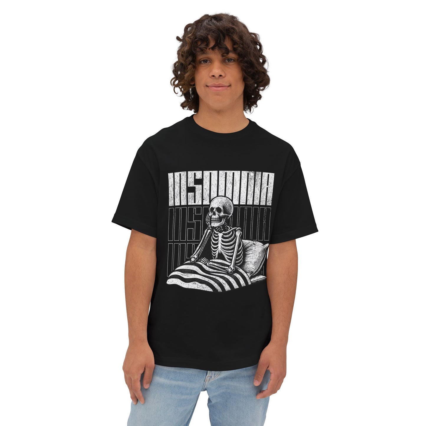 FPD - Insomnia Oversized Tee — Late Night Mind Battle Statement Shirt