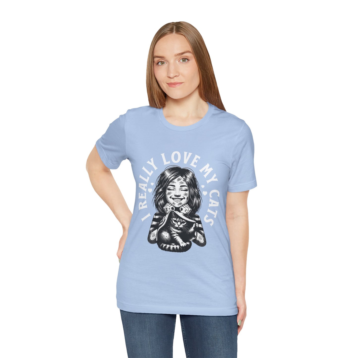 I Really Love My Cats T-Shirt | Cute Cat Lover Unisex Tee - FPD