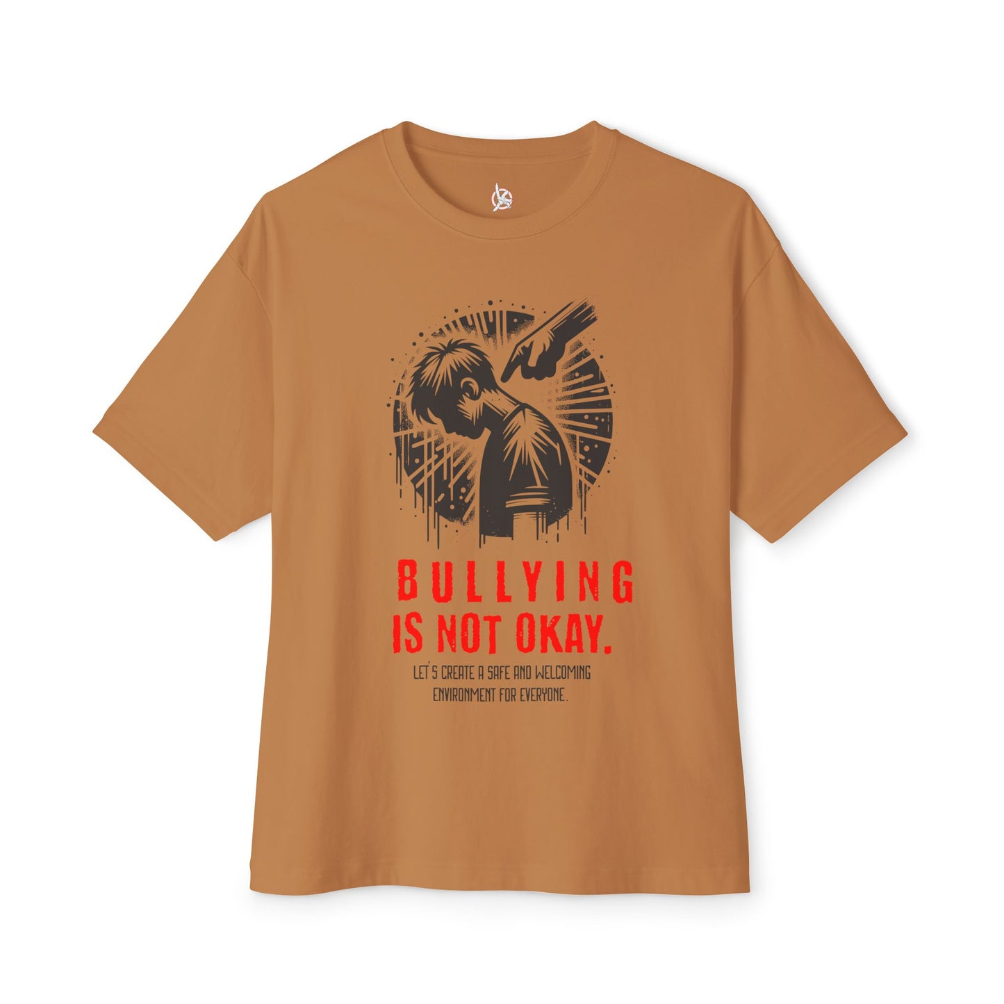 FPD - Bullying Is Not Okay Oversized Tee — Anti-Bullying Statement Shirt