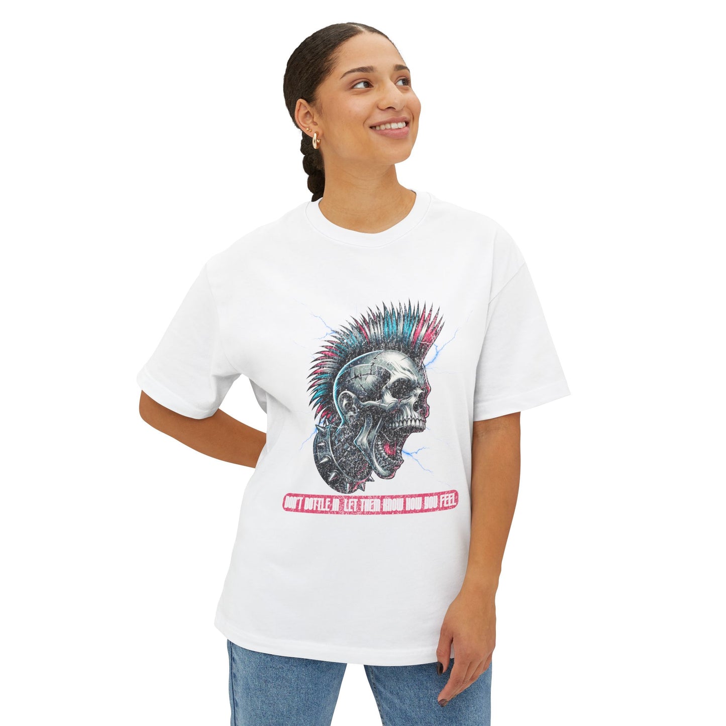 FPD - Don’t Bottle In Oversized Tee – Speak Your Truth Statement Shirt