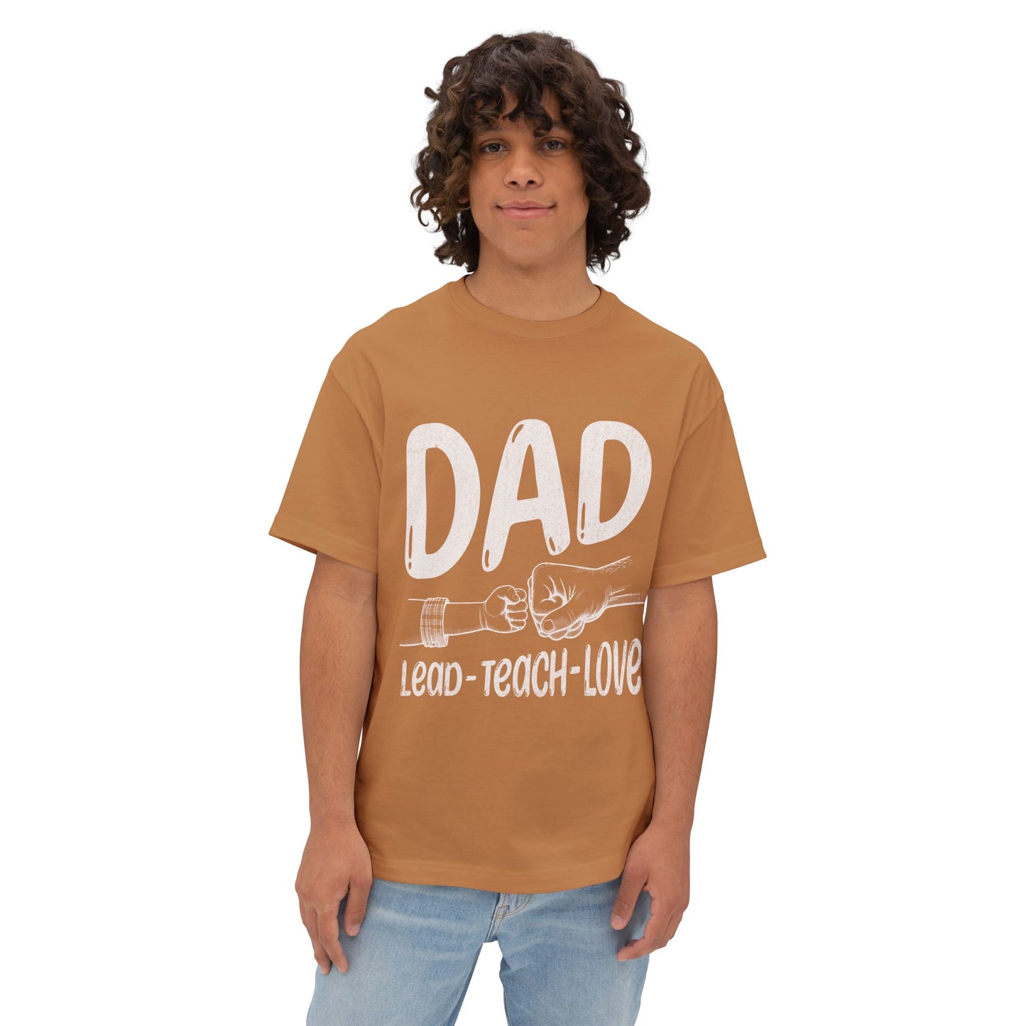 Dad Hoodie – Lead • Teach • Love | Father’s Day Gift - Unisex Oversized T-shirt