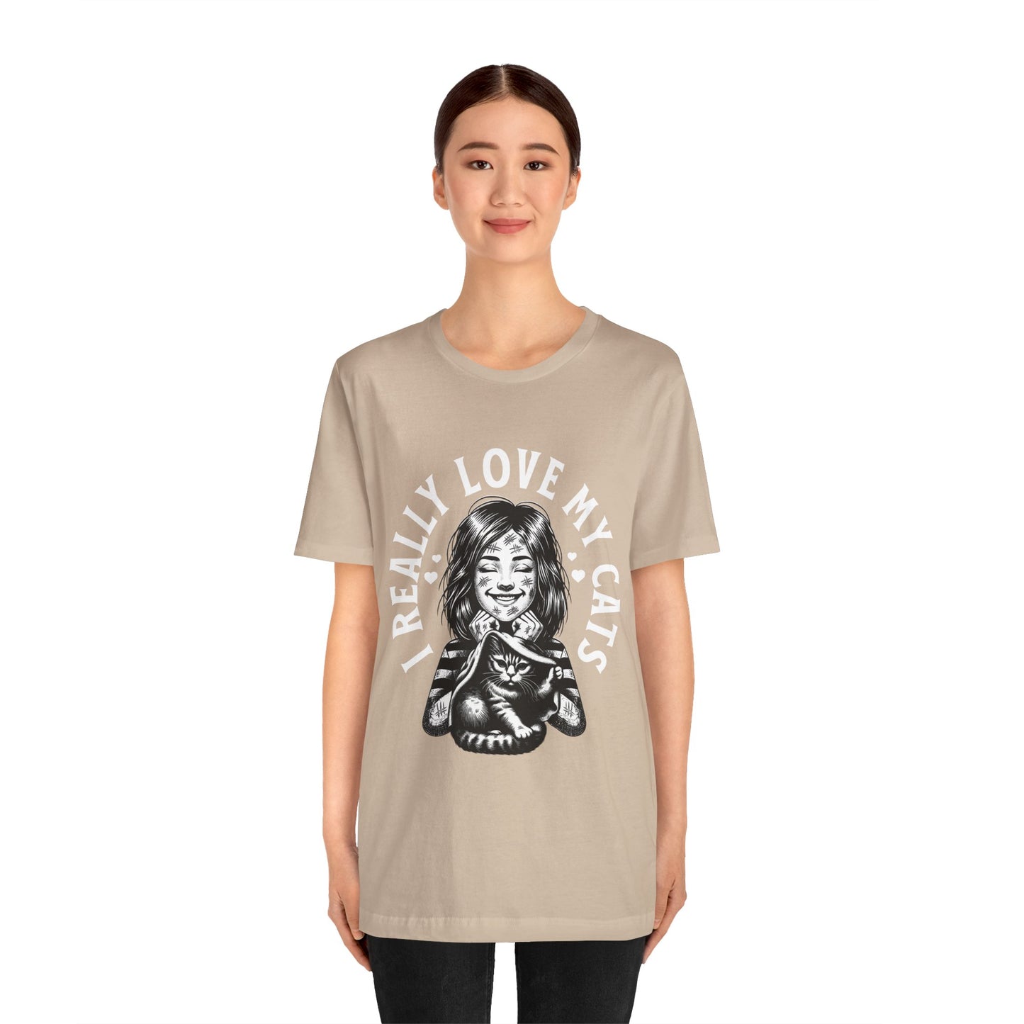 I Really Love My Cats T-Shirt | Cute Cat Lover Unisex Tee - FPD