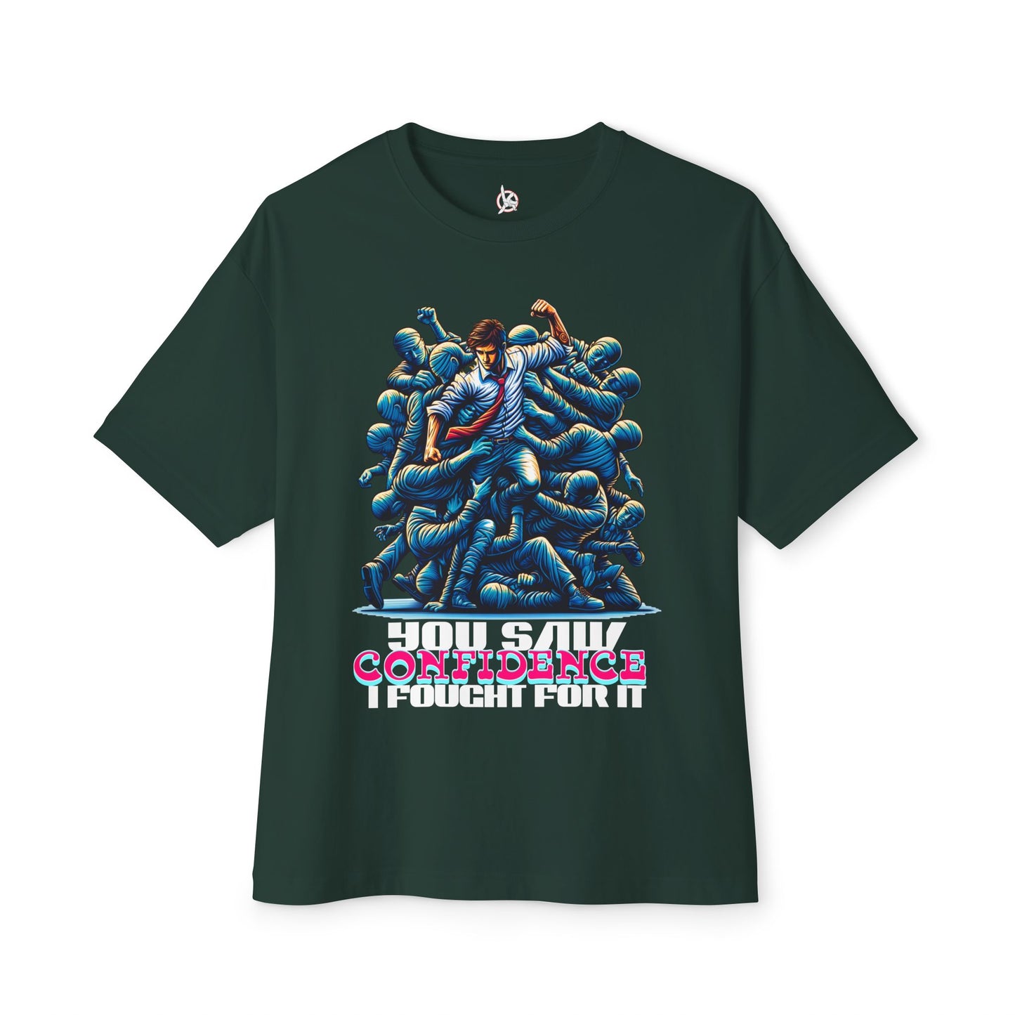 FPD - I Fought for Confidence Oversized Tee – Empowerment Statement Shirt