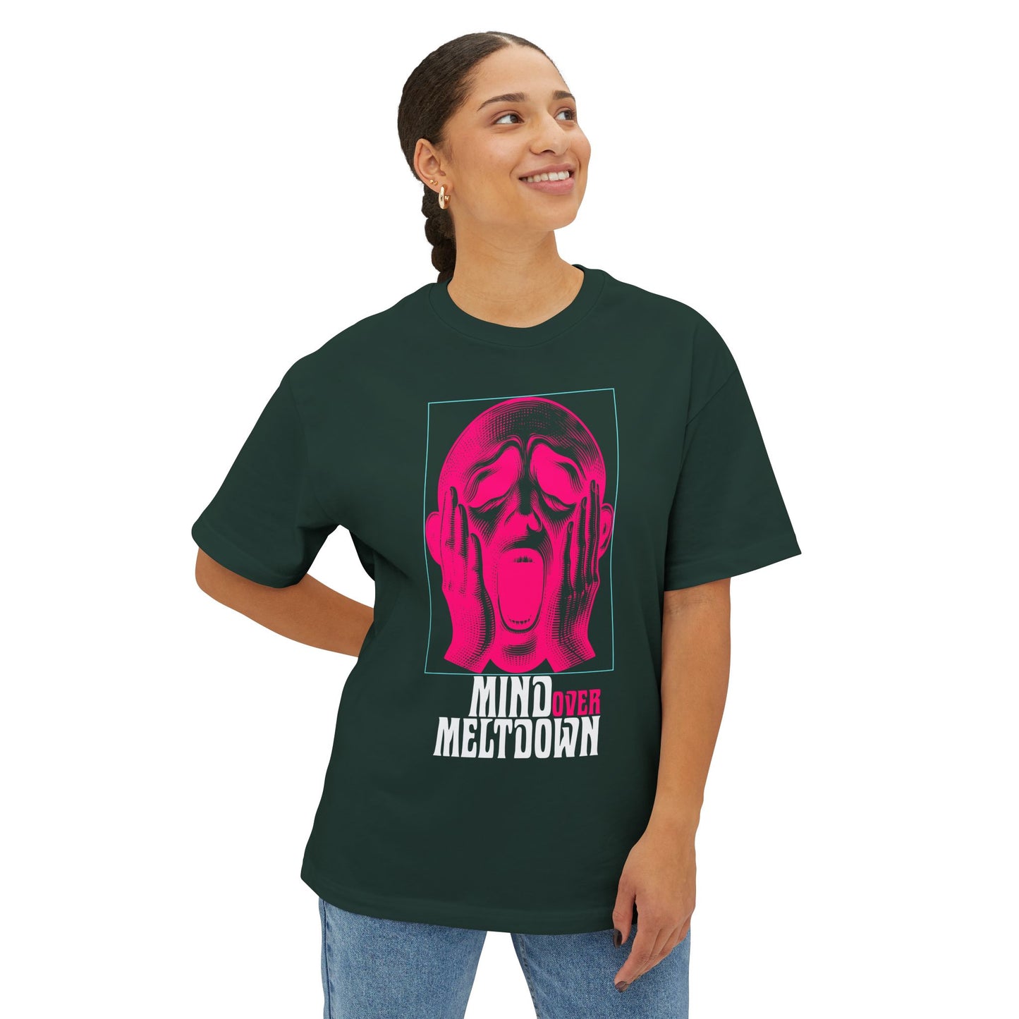 FPD - Mind Over Meltdown Oversized Tee — Mental Strength Statement Shirt