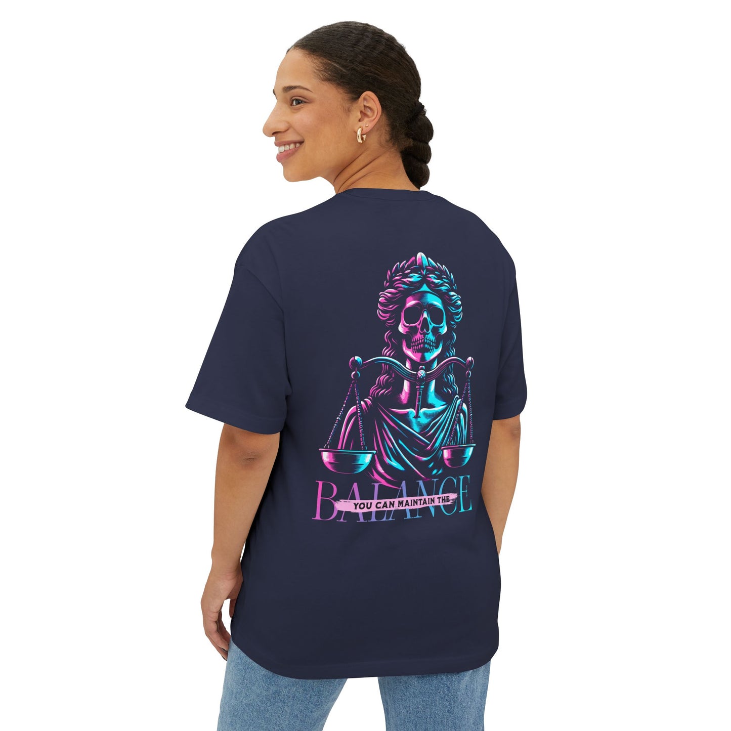 F&BPD - Maintain the Balance Oversized Tee – Mindfulness Statement Streetwear