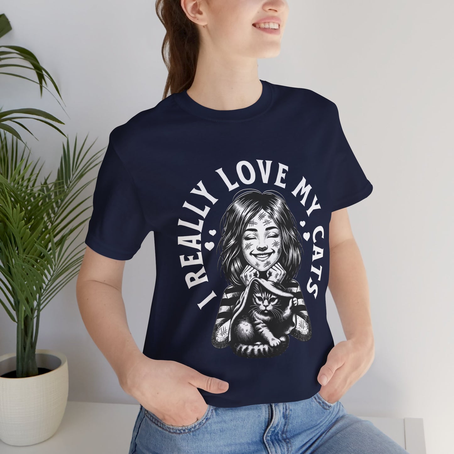 I Really Love My Cats T-Shirt | Cute Cat Lover Unisex Tee - FPD