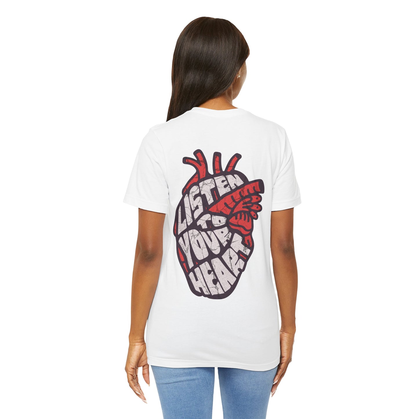 F&BPD - Unisex T-shirt - Listen to Your Heart Tee – Intuition & Emotion Statement Shirt