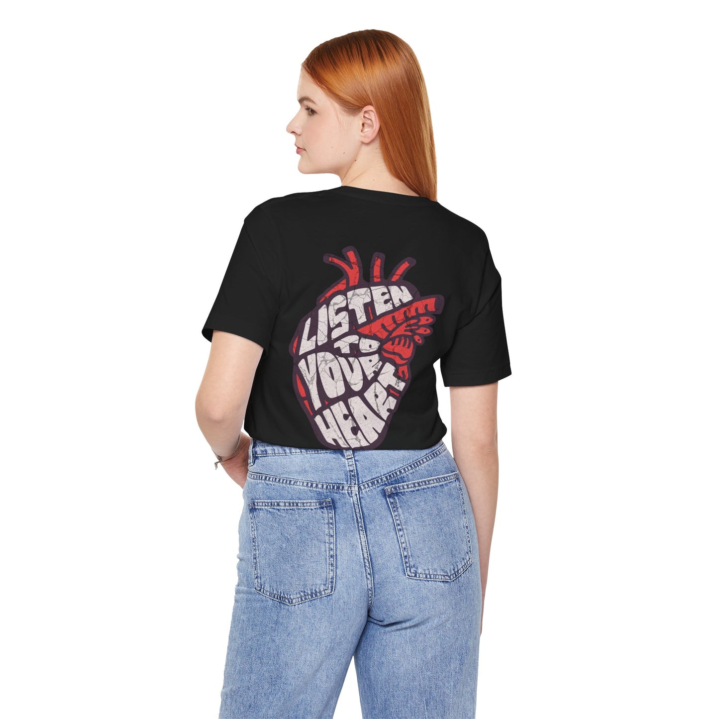 F&BPD - Unisex T-shirt - Listen to Your Heart Tee – Intuition & Emotion Statement Shirt
