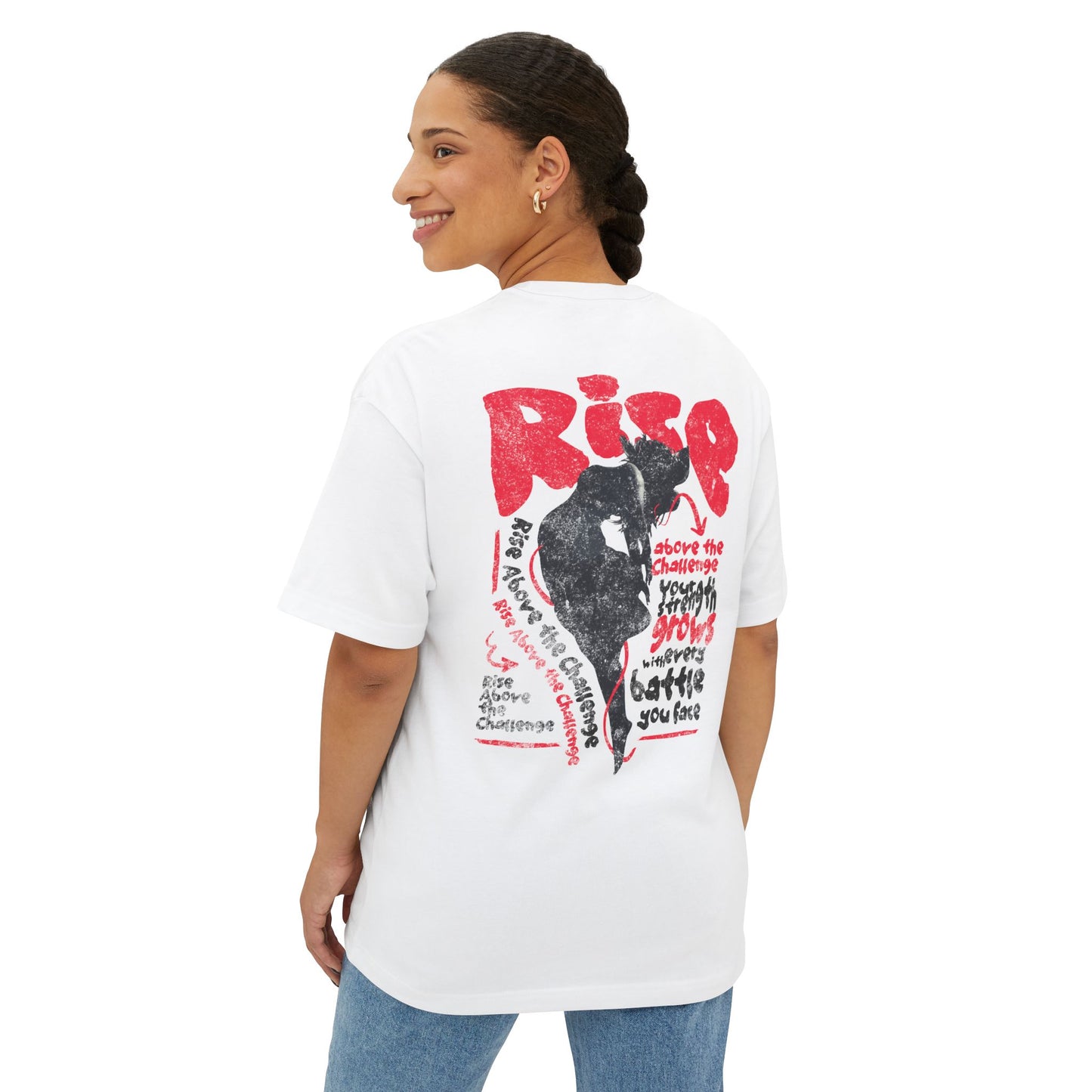 F&BPD - Rise Oversized Tee – Mental Armor & Empowerment Streetwear