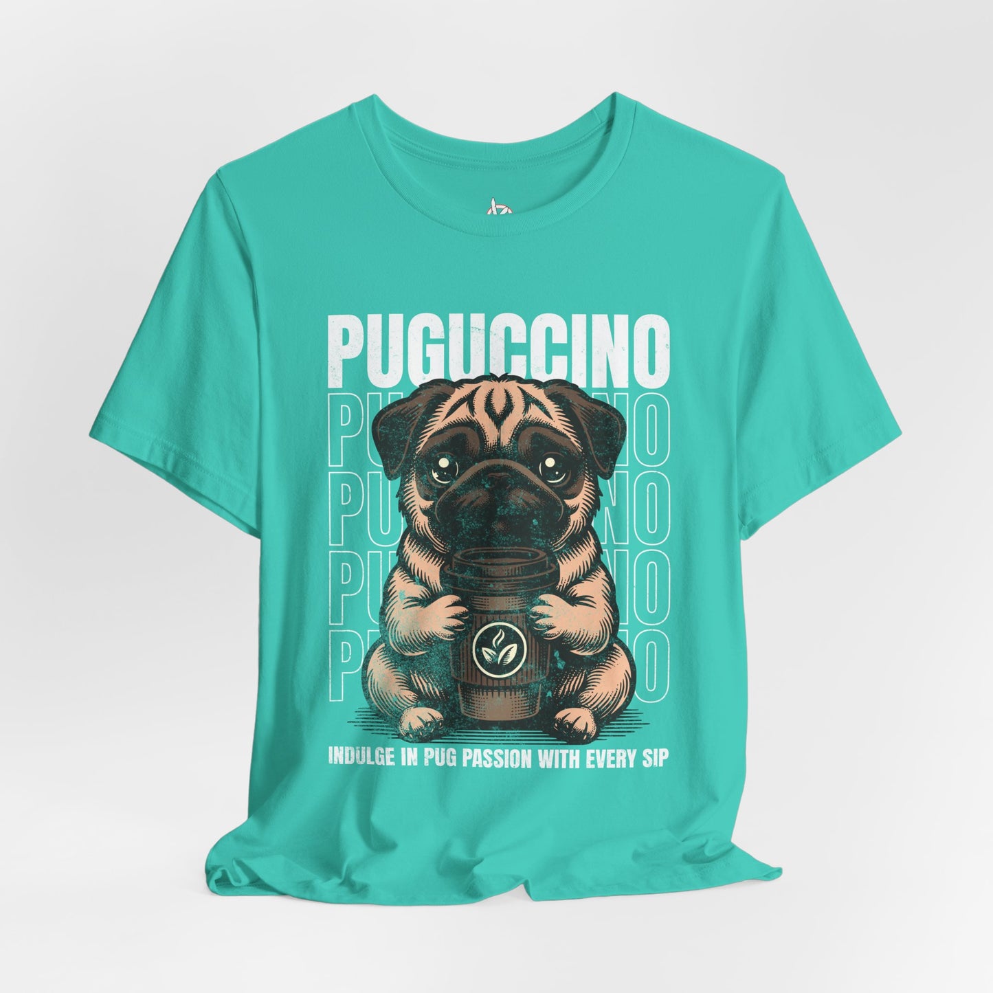 FPD - Unisex T-shirt - Puguccino Tee – Coffee & Pug Lover Statement Shirt
