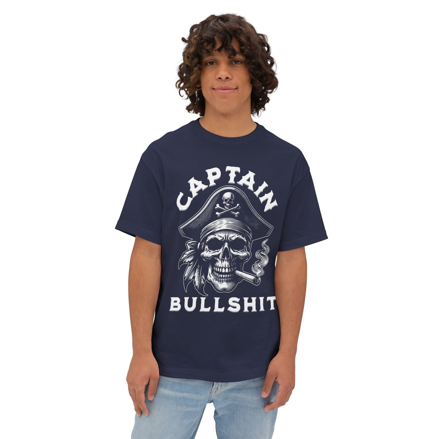 FPD - Captain Bullshit Oversized Tee — Myth-Buster & Truth-Seeker Shirt