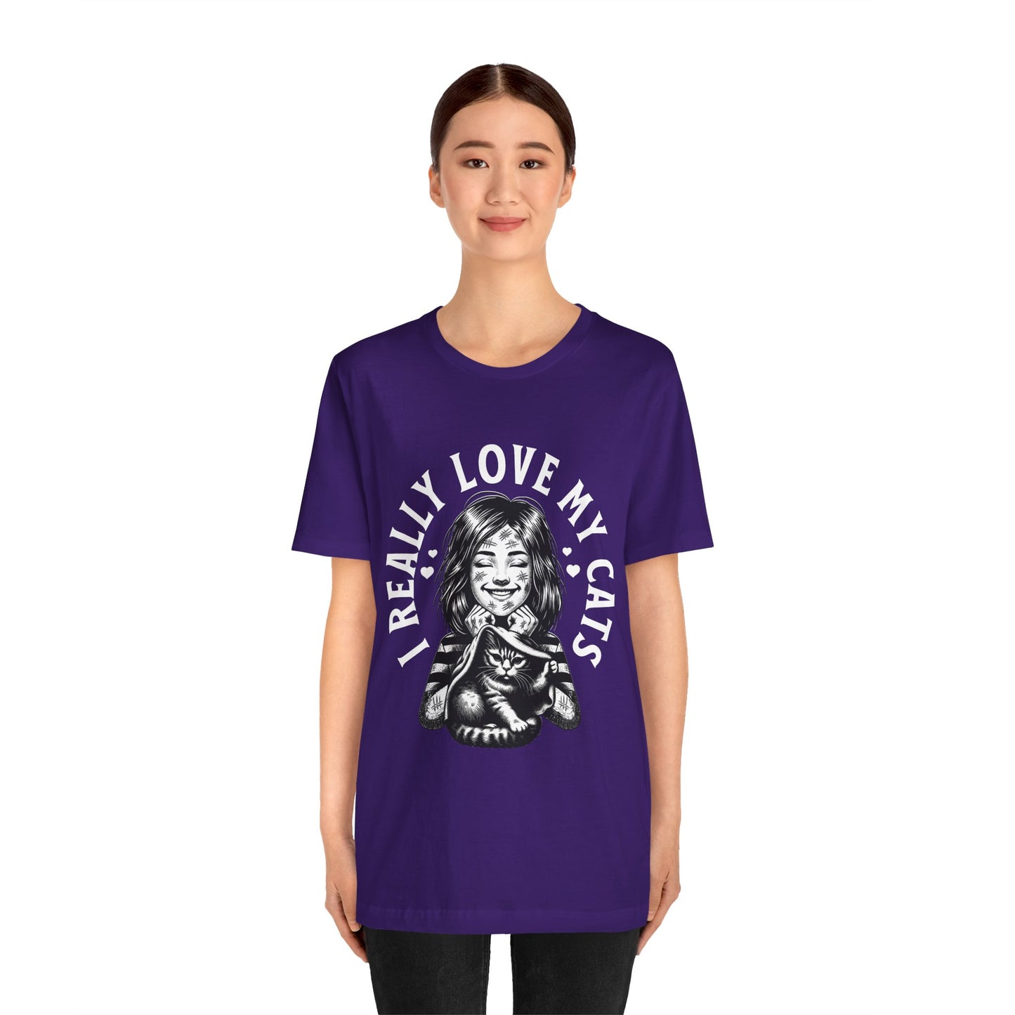 I Really Love My Cats T-Shirt | Cute Cat Lover Unisex Tee - FPD