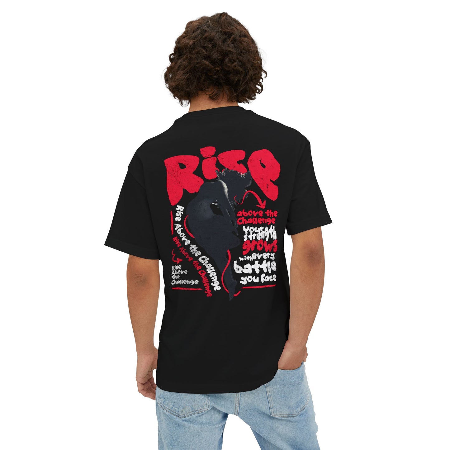 F&BPD - Rise Oversized Tee – Mental Armor & Empowerment Streetwear