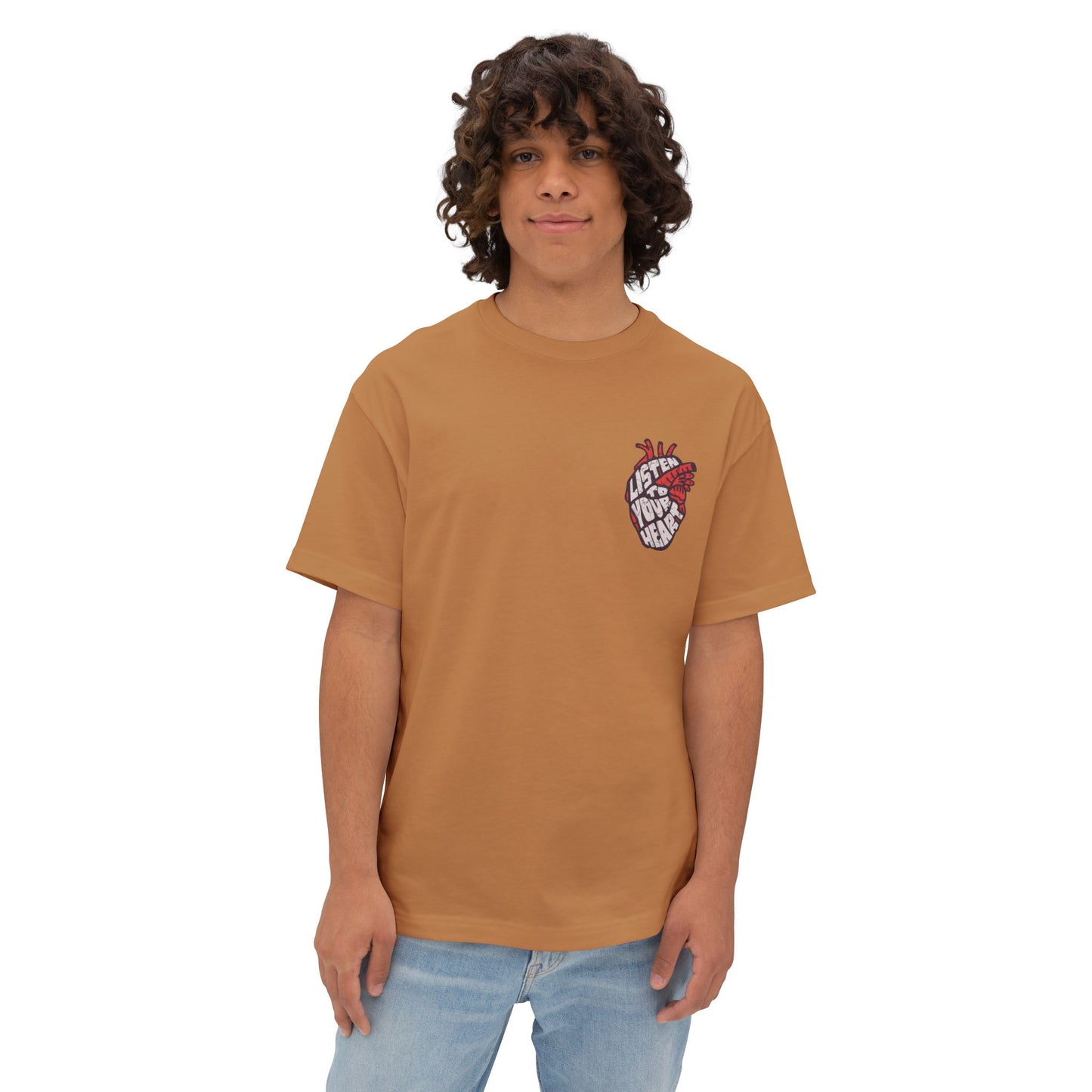 FPD - Listen to Your Heart Oversized Tee — Intuition & Emotion Statement Shirt