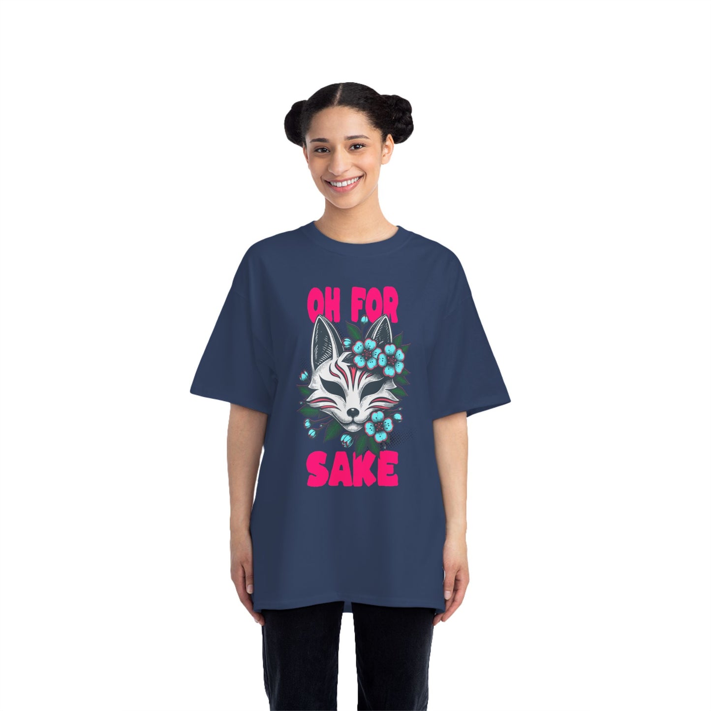 Oh For Fox Sake Oversized T-Shirt – Funny Graphic Tee Print | Streetwear Cotton Tee