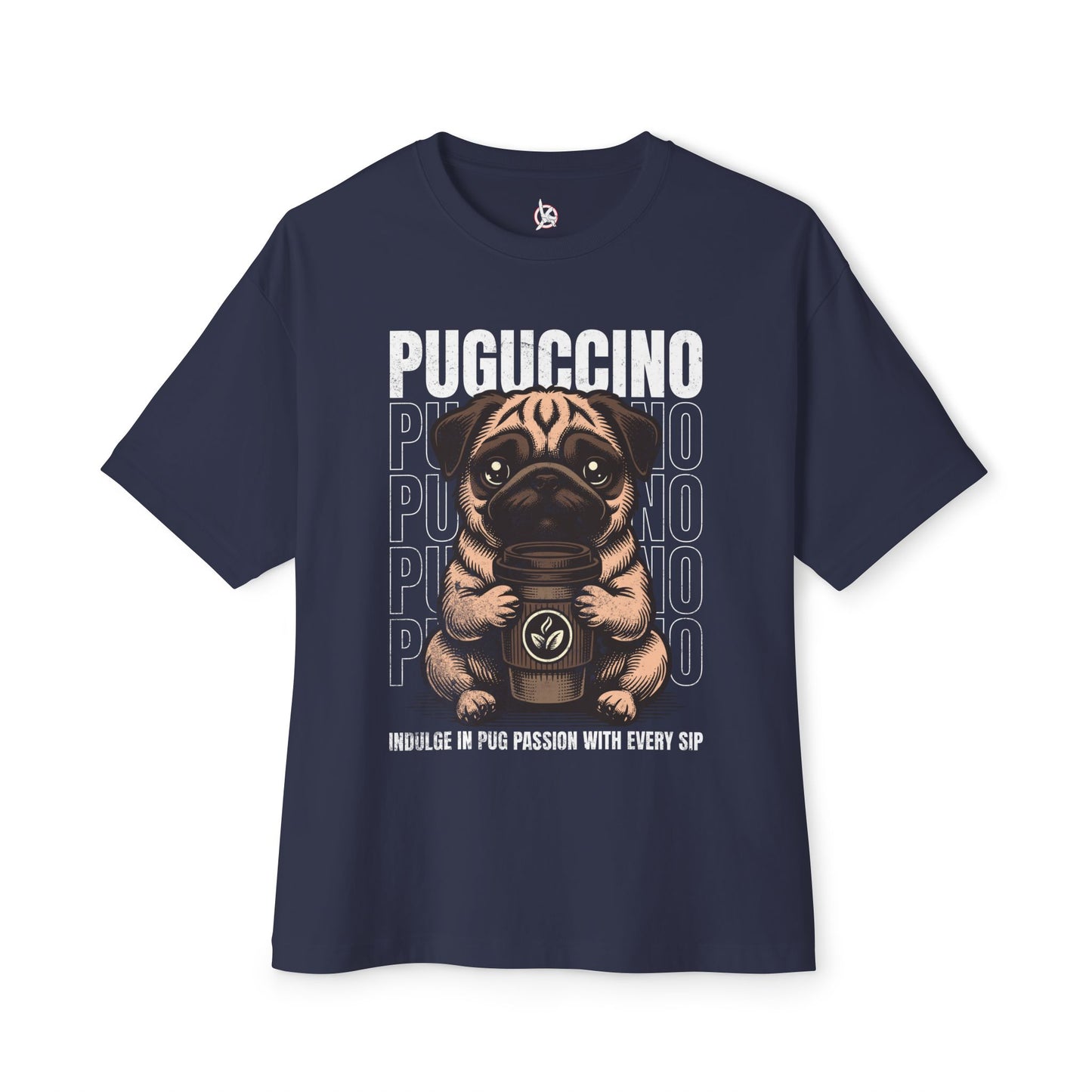 FPD - Puguccino Oversized Tee – Coffee & Pug Lover Streetwear