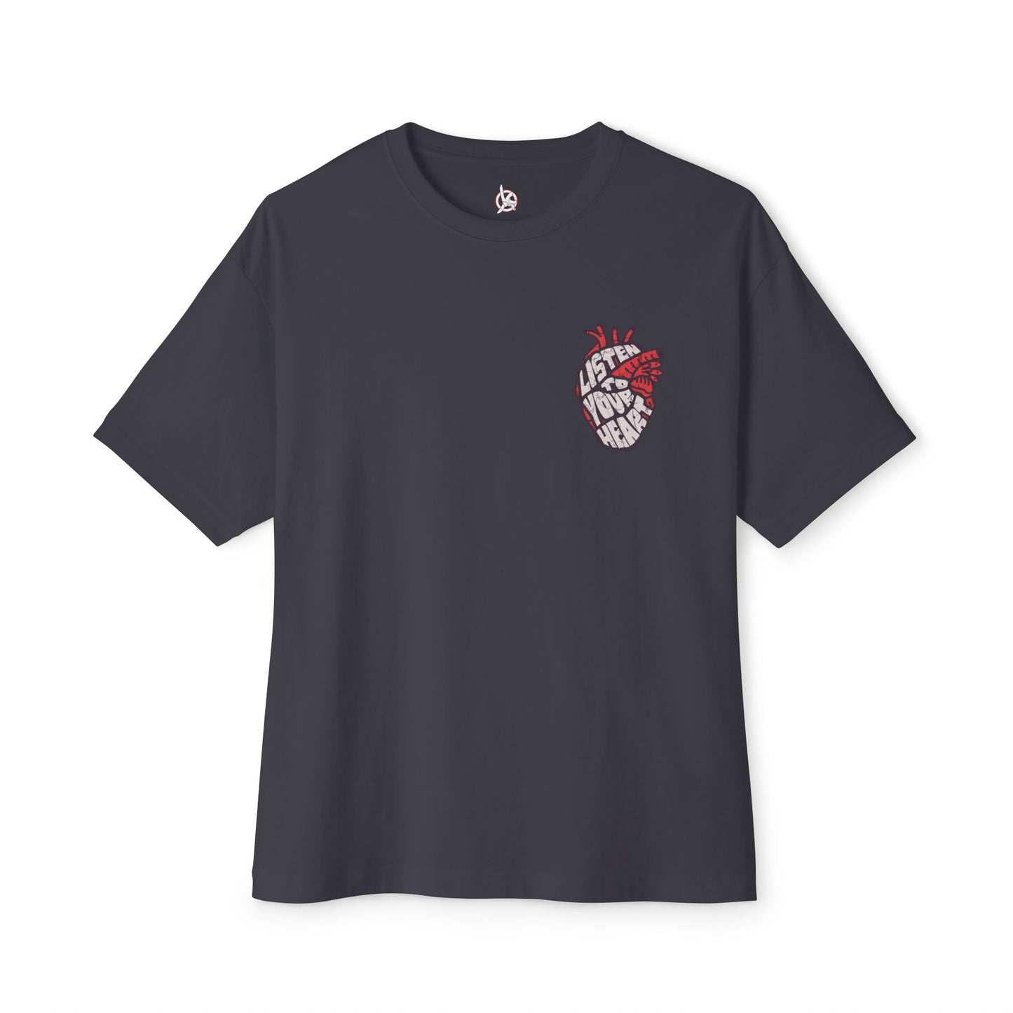 FPD - Listen to Your Heart Oversized Tee — Intuition & Emotion Statement Shirt