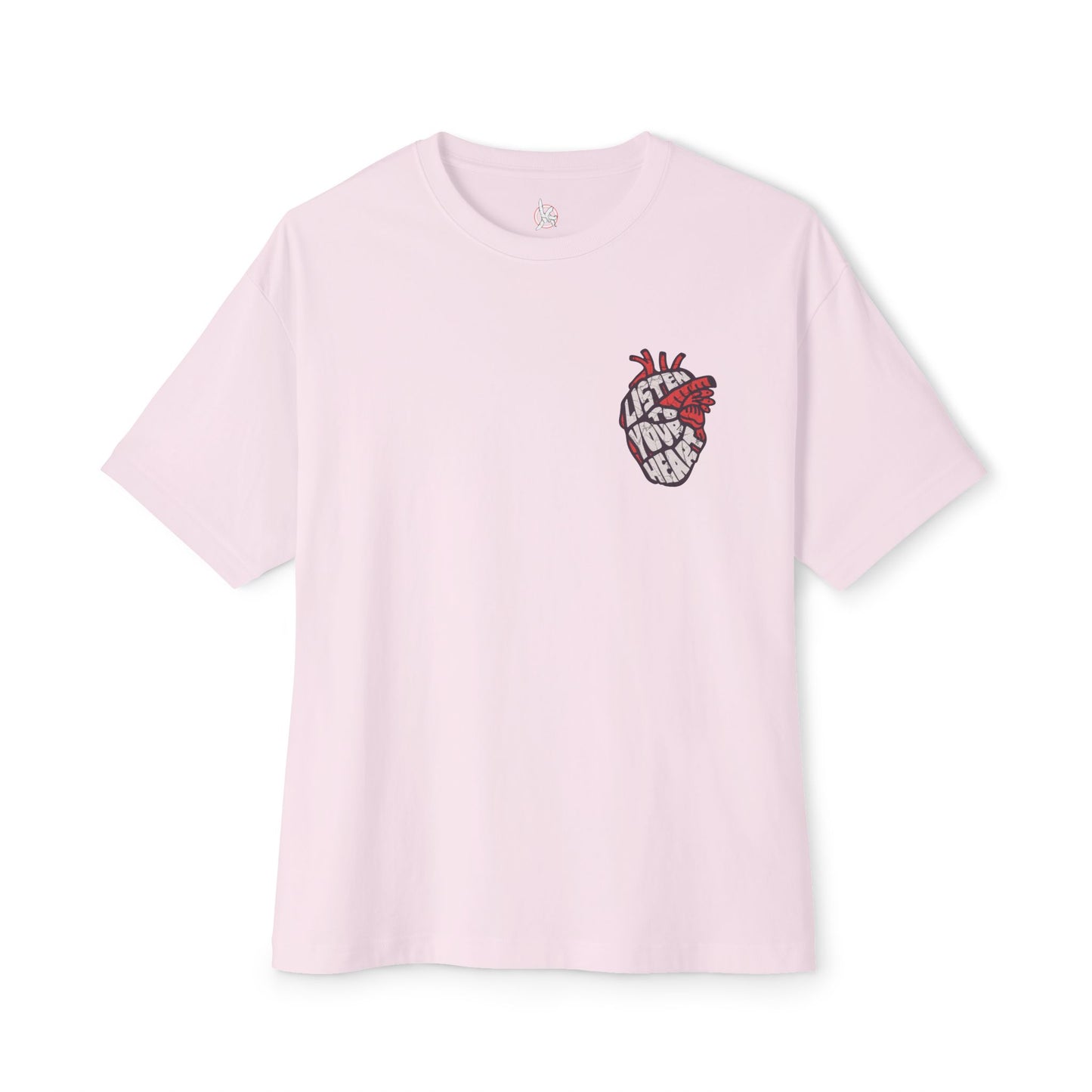 FPD - Listen to Your Heart Oversized Tee — Intuition & Emotion Statement Shirt