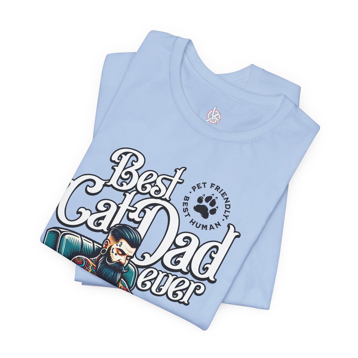 Best Cat Dad Ever Unisex T-Shirt – Perfect Gift for Cat Lovers - FPD