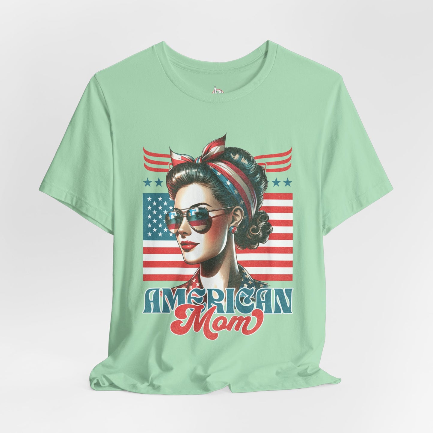 American Mom T-Shirt – Patriotic Tee for Moms