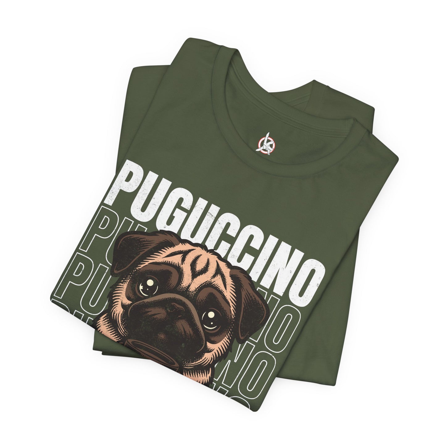 FPD - Unisex T-shirt - Puguccino Tee – Coffee & Pug Lover Statement Shirt
