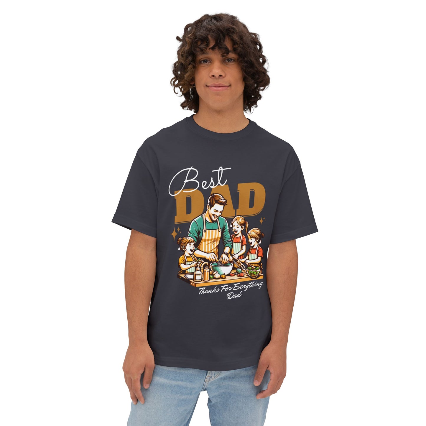 Best Dad Oversized T-Shirt – Relaxed Fit | Father’s Day Gift